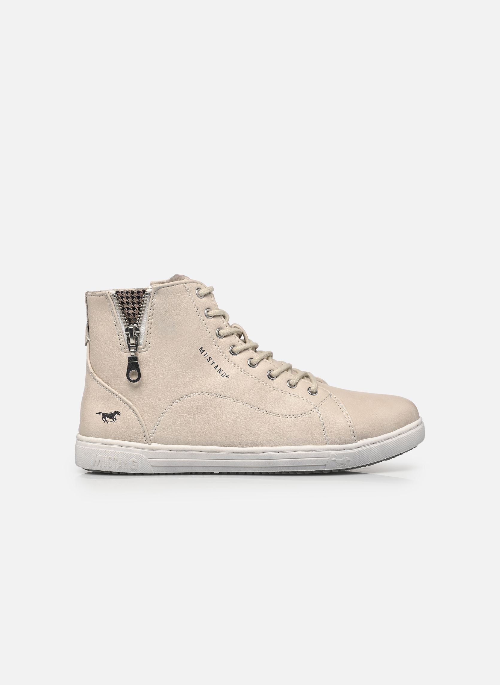 Baskets montantes 15M0342001 femme blanc Mustang shoes Baskets montantes 15M0342001 femme blanc Ivory