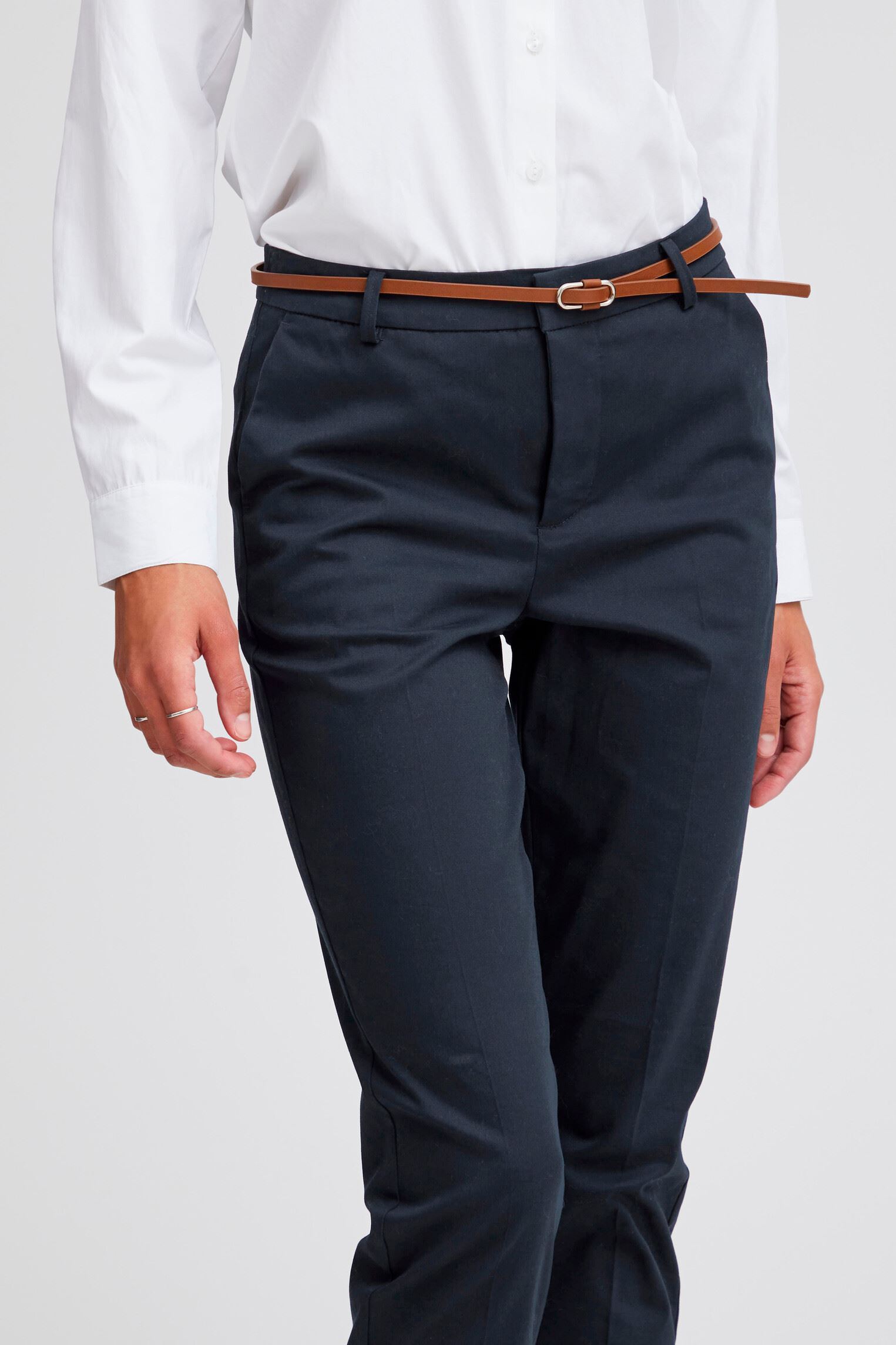 Pantalons BYDAYS CIGARET PANTS 2 femme bleu B-Young Pantalons BYDAYS CIGARET PANTS 2 femme bleu Copenhagen Night