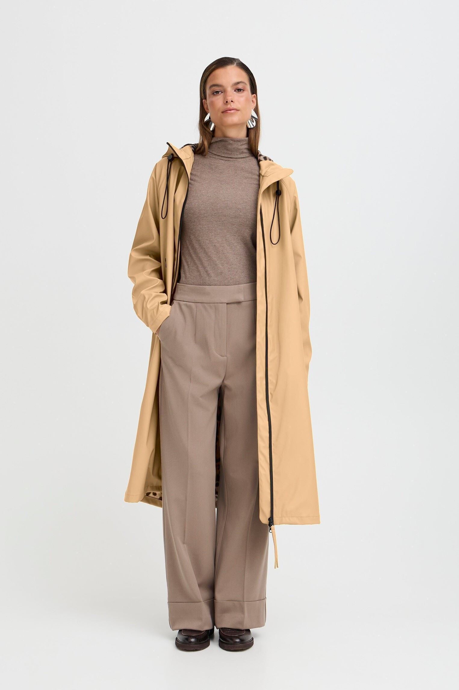 Manteaux BYAVAN COAT 5 - femme beige B-Young Manteaux BYAVAN COAT 5 - femme beige Tiger'S Eye