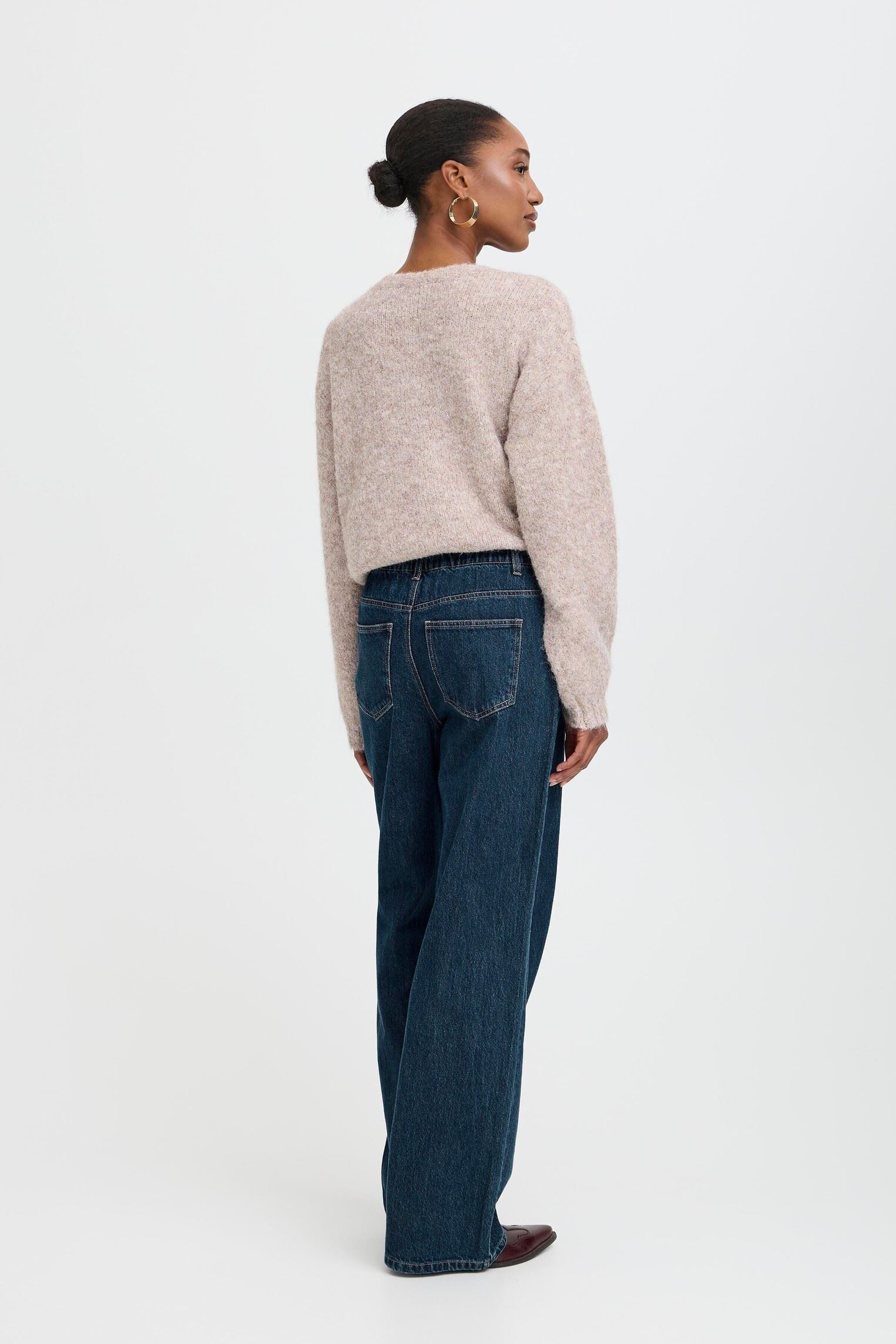 Jeans larghi BYLUKAN JEANS - donna blu B-Young Jeans larghi BYLUKAN JEANS - donna blu DARK BLUE DENIM
