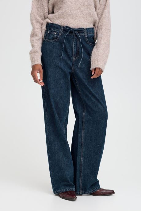 B-Young Wijde jeans / Flared Jeans BYLUKAN JEANS - dames blauw