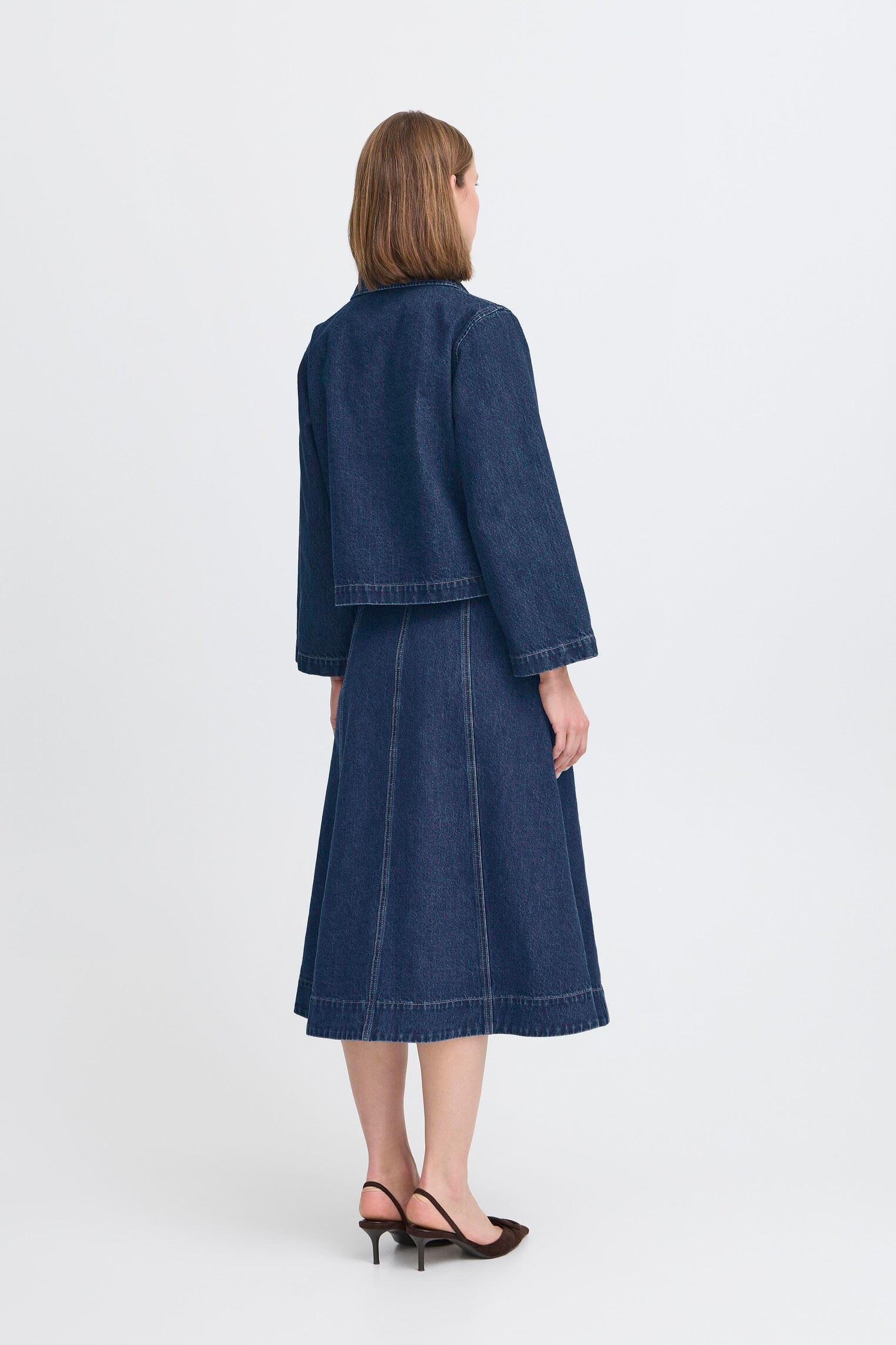Chemises manches longues BYLUKAN SHIRT - femme bleu B-Young Chemises manches longues BYLUKAN SHIRT - femme bleu DARK BLUE DENIM