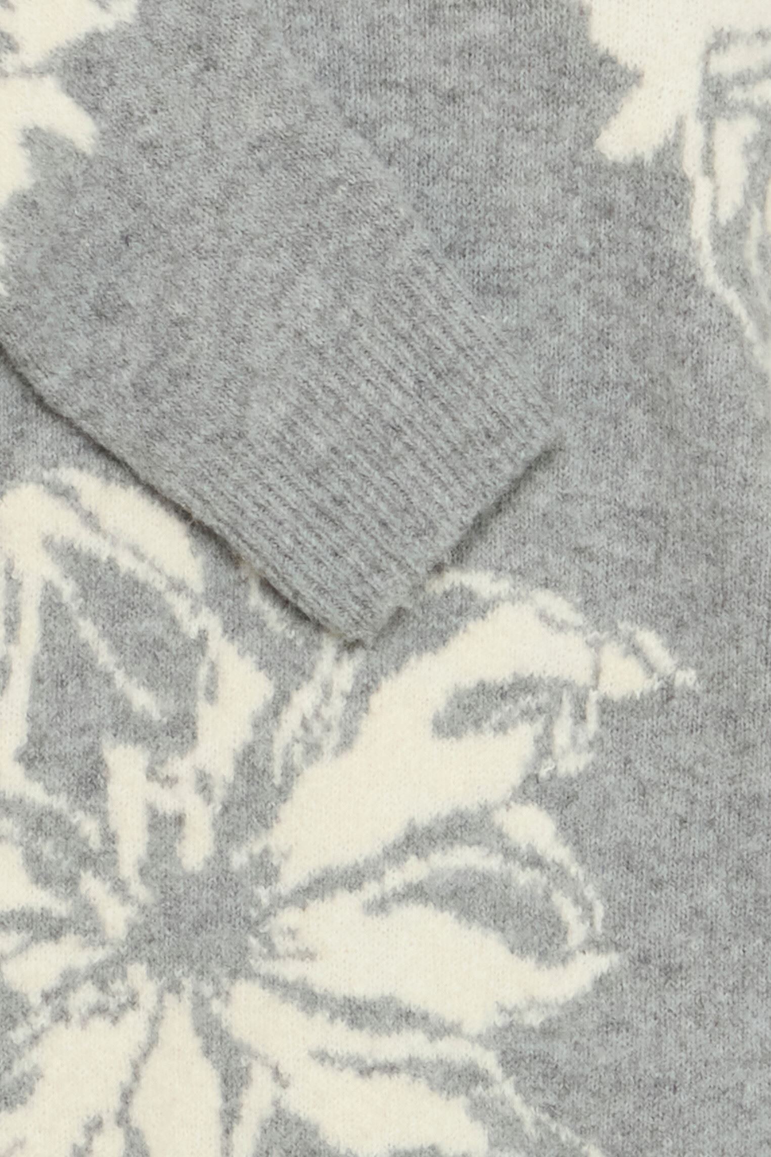 Pulls BYOMEA FLOWER JUMPER 2- femme gris B-Young Pulls BYOMEA FLOWER JUMPER 2- femme gris Mid grey Melange Mix