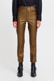 Pantalons droit BYKIKO PANTS femme or et bronze B-Young Pantalons droit BYKIKO PANTS femme or et bronze Metal Walnut