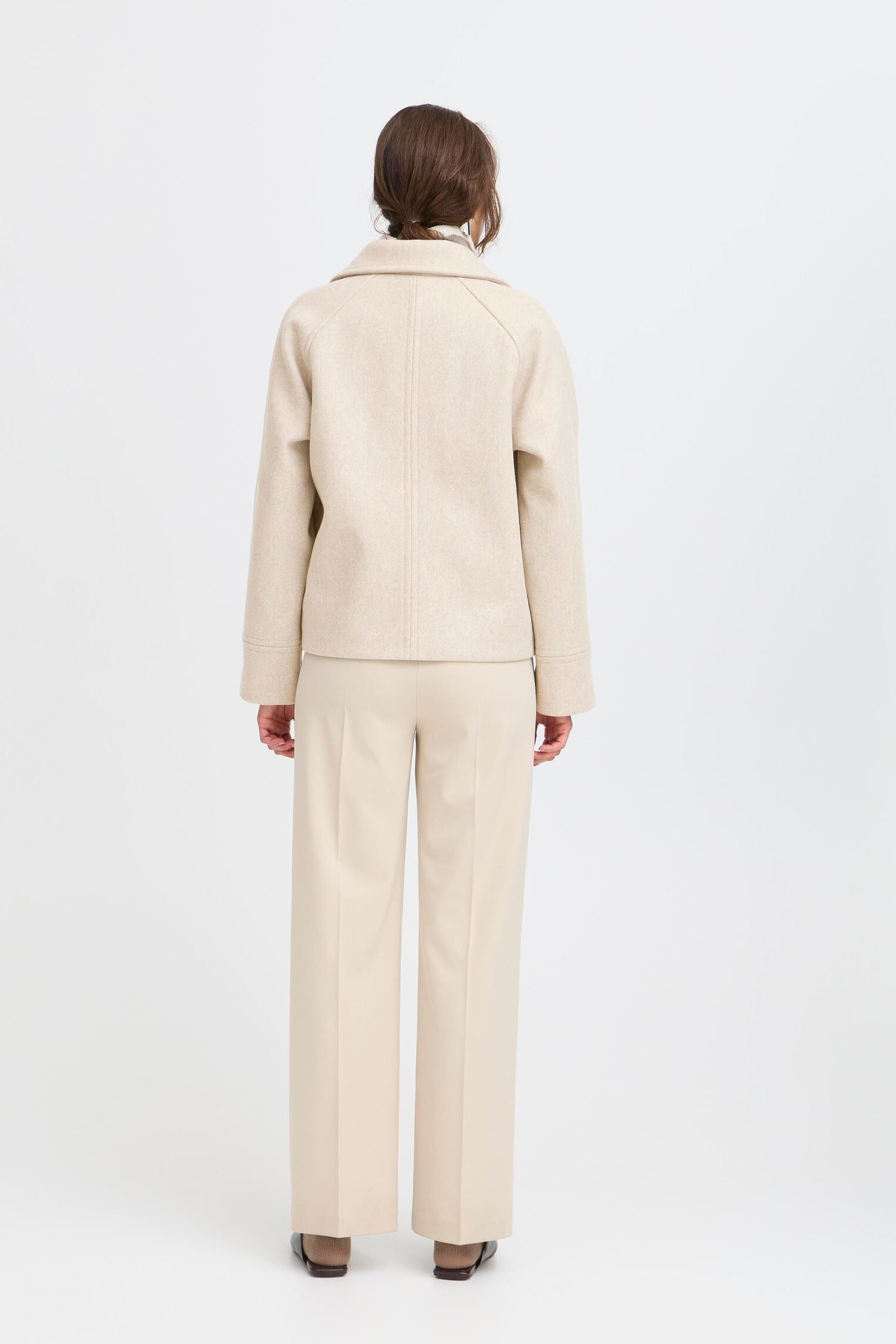 Manteaux BYCILIA SH JACKET - femme beige B-Young Manteaux BYCILIA SH JACKET - femme beige Humus Melange