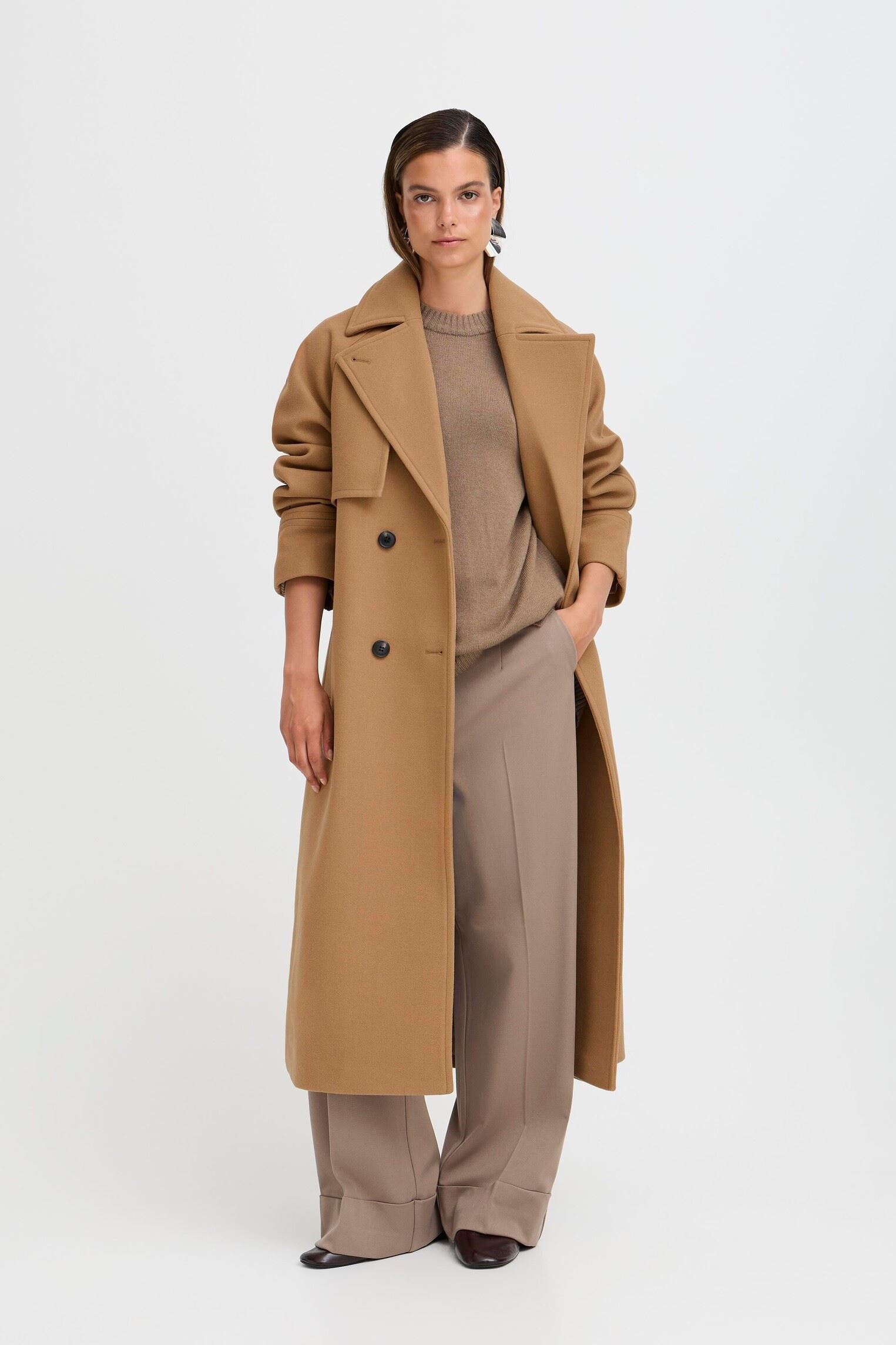 Trench-coats BYCILIA TRENCHCOAT 2 - femme beige B-Young Trench-coats BYCILIA TRENCHCOAT 2 - femme beige Tiger'S Eye