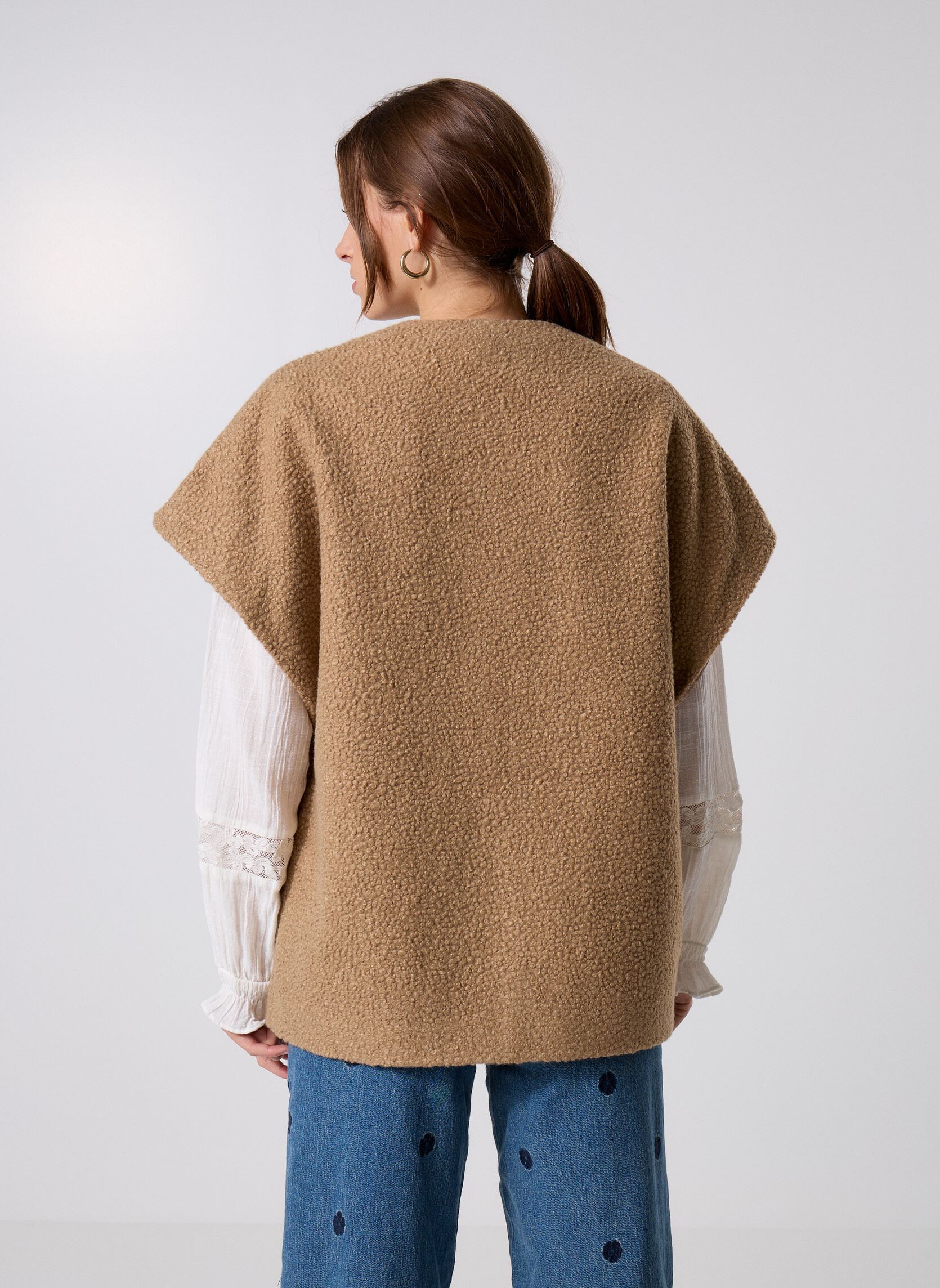 Vestes sans manches BYASKARA COATIGAN - femme beige B-Young Vestes sans manches BYASKARA COATIGAN - femme beige Tiger'S Eye