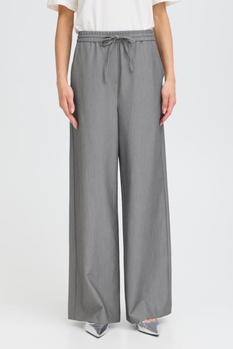 B-Young Wijde broeken BYDANTA JOGGER PANTS 4 - dames grijs