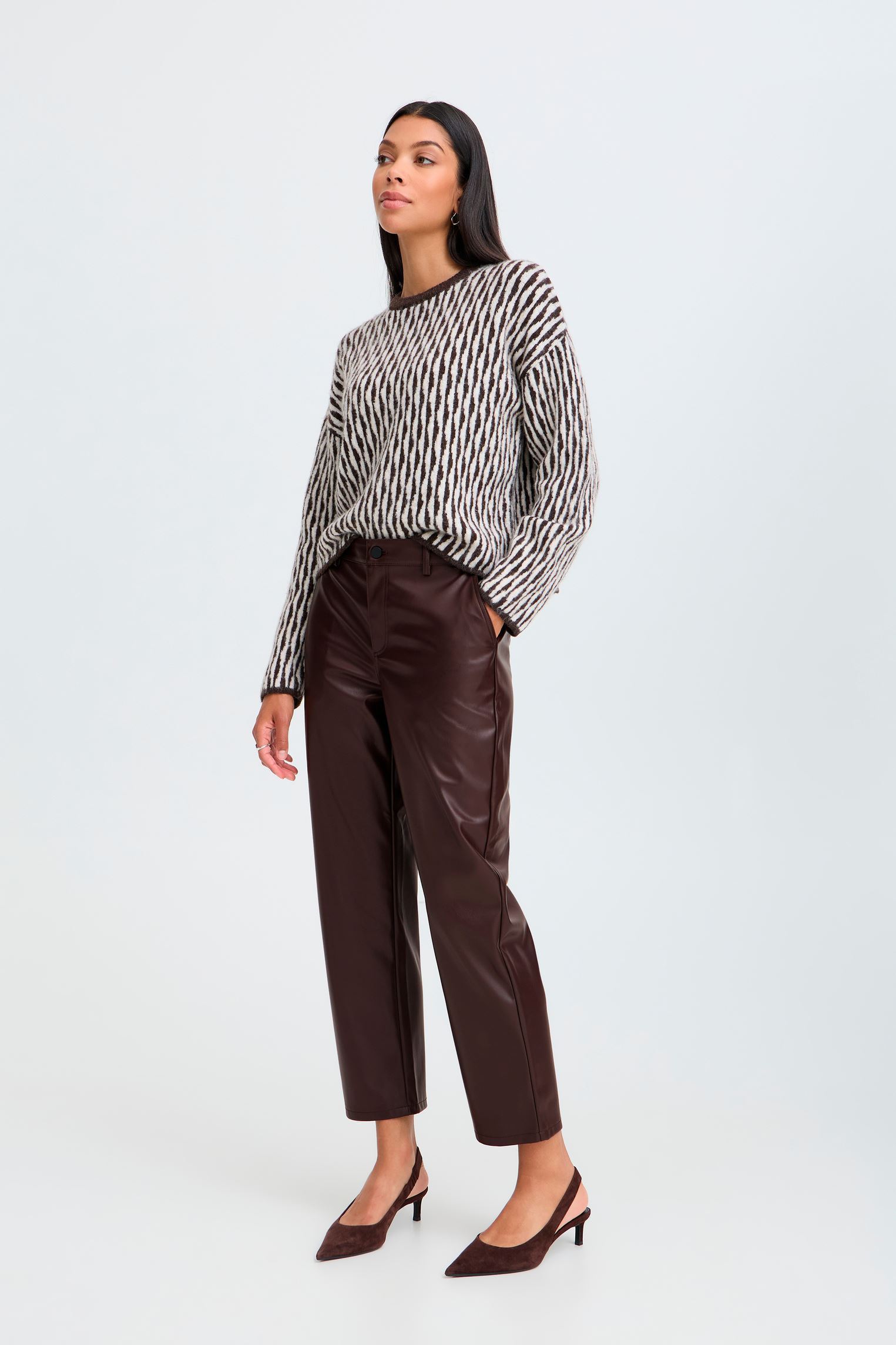 Pantalons larges BYDAJA PANTS 2 - femme marron B-Young Pantalons larges BYDAJA PANTS 2 - femme marron JAVA