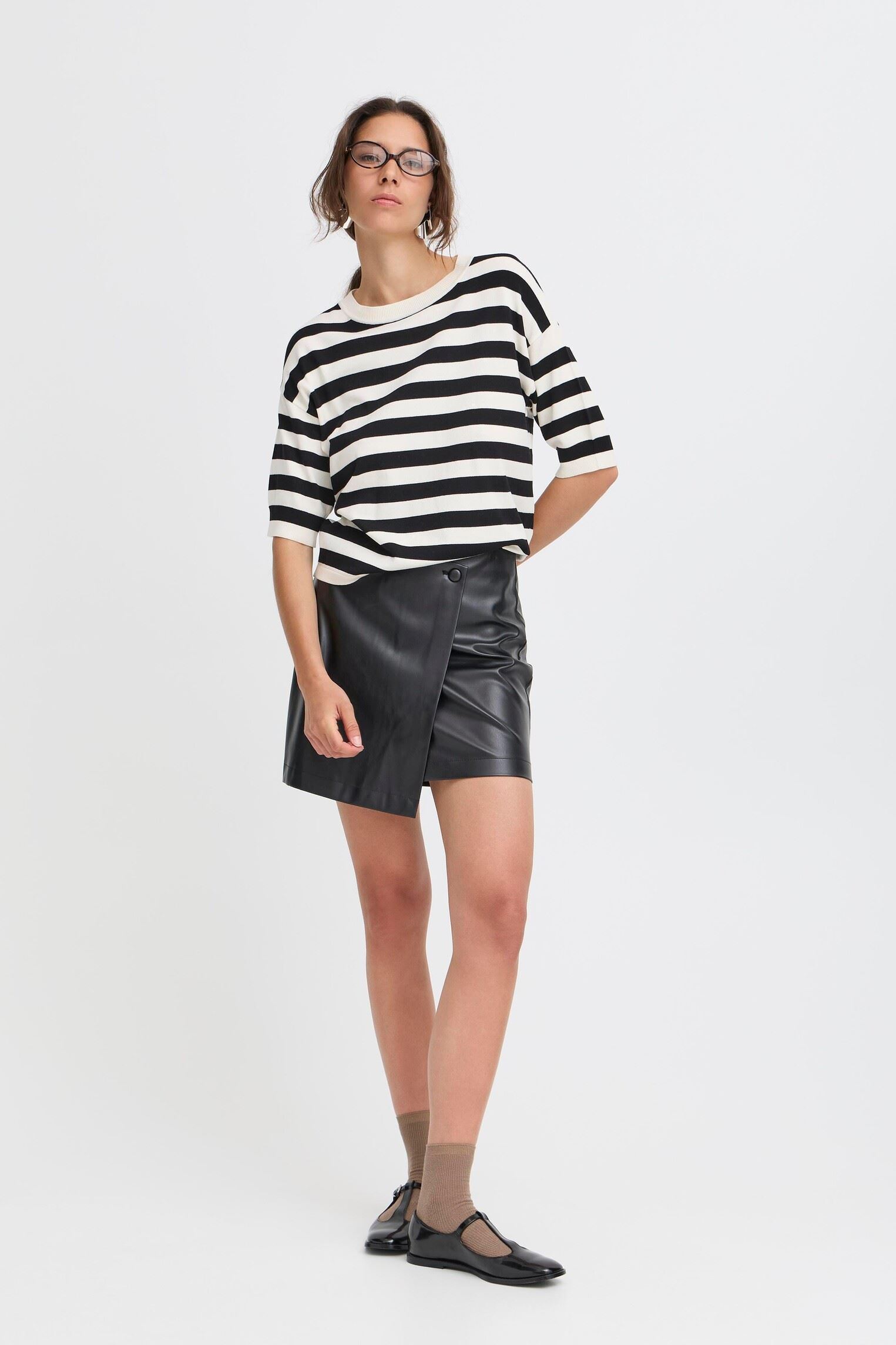 Jupes courtes BYDAJA FAKE WRAP SKIRT - femme noir B-Young Jupes courtes BYDAJA FAKE WRAP SKIRT - femme noir Black