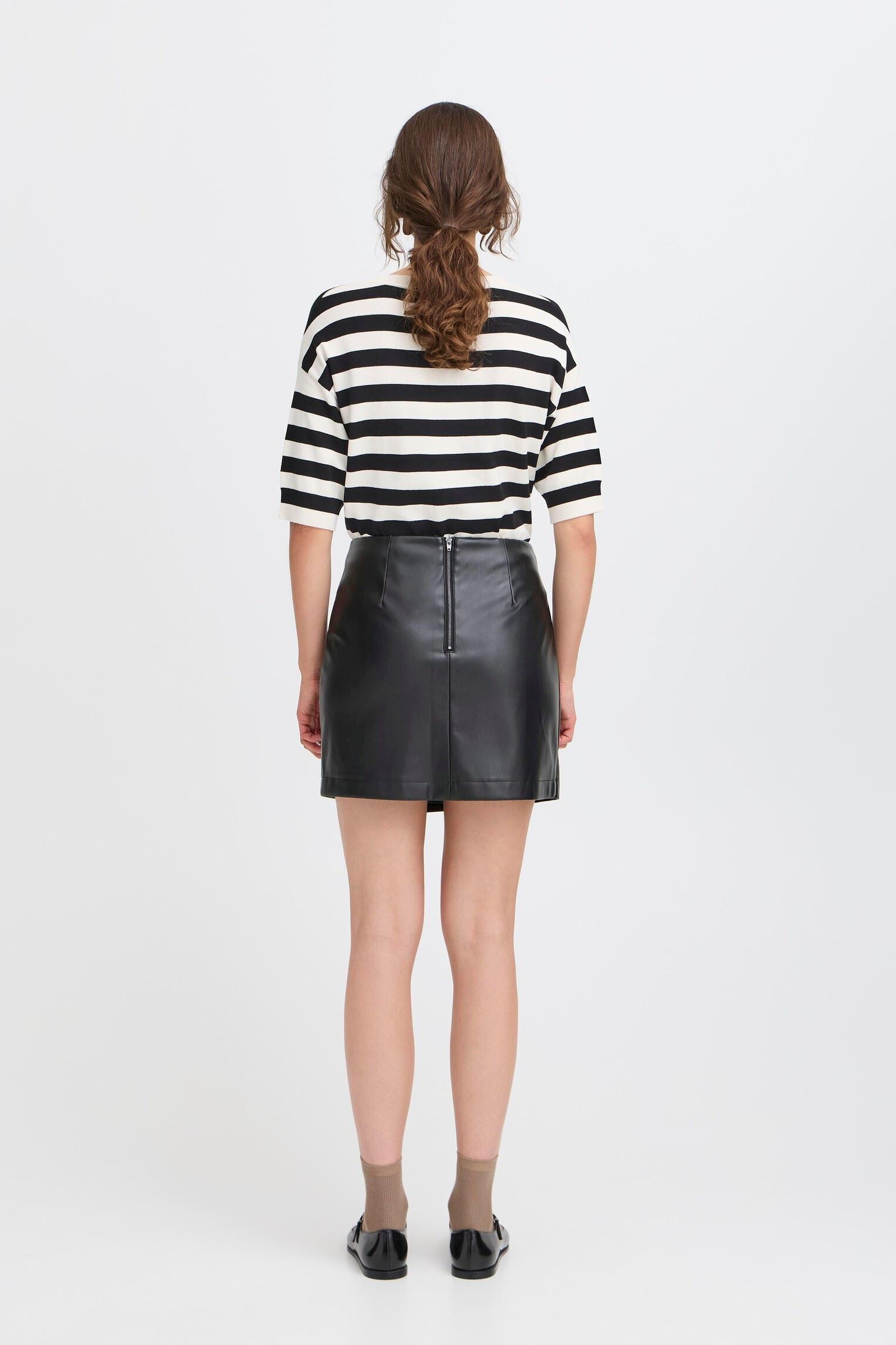 Jupes courtes BYDAJA FAKE WRAP SKIRT - femme noir B-Young Jupes courtes BYDAJA FAKE WRAP SKIRT - femme noir Black