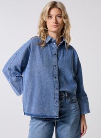 Langarm-Hemden BYKAPUCA DENIM SHIRT - damen blau B-Young Langarm-Hemden BYKAPUCA DENIM SHIRT - damen blau Mid Blue Denim