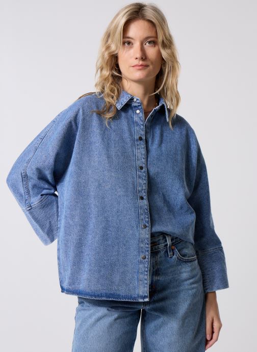 B-Young Lange mouw overhemden BYKAPUCA DENIM SHIRT - dames blauw