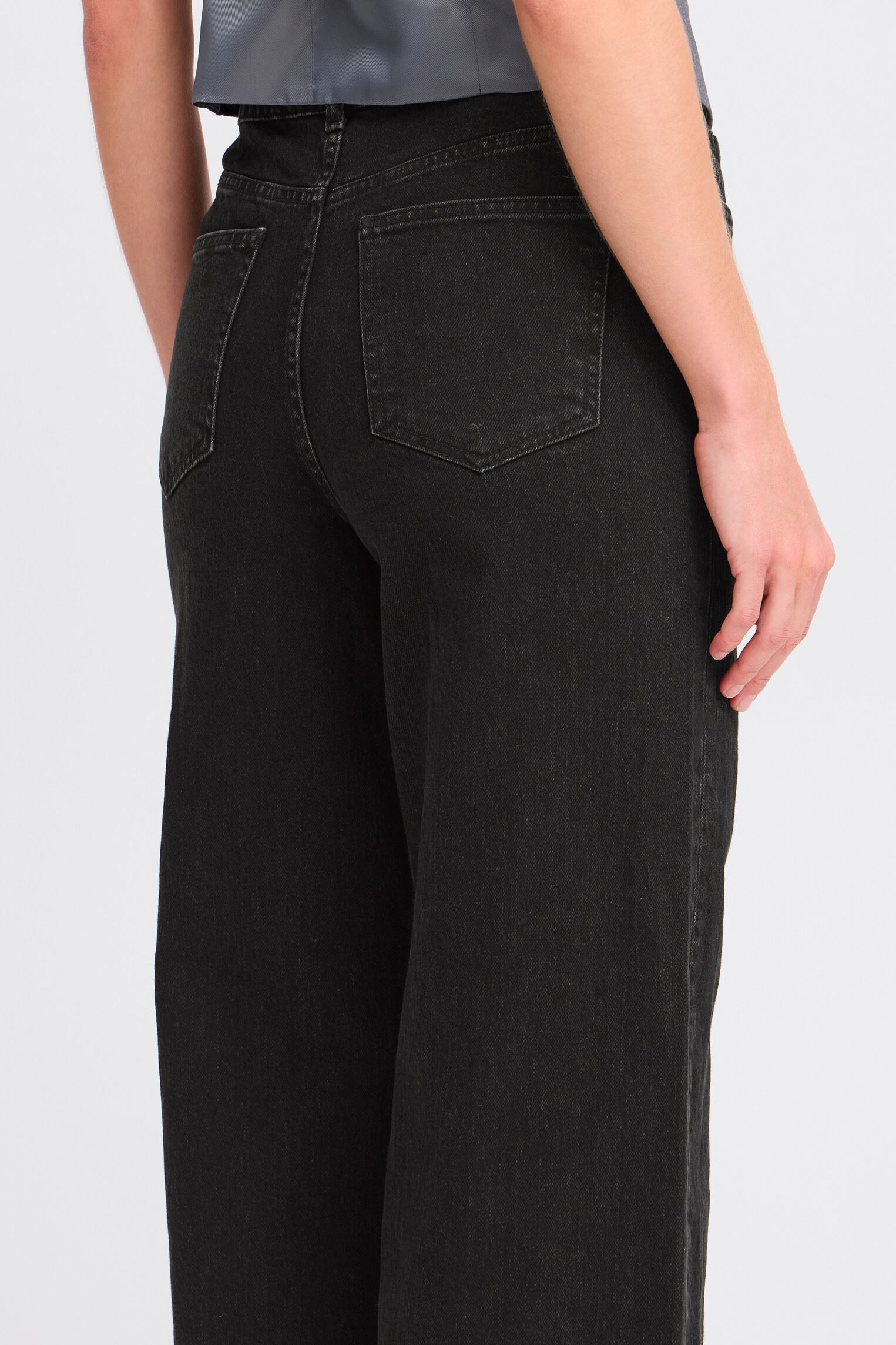 Wijde jeans / Flared Jeans BYLARA WIDE JEANS - dames zwart B-Young Wijde jeans / Flared Jeans BYLARA WIDE JEANS - dames zwart Black Denim