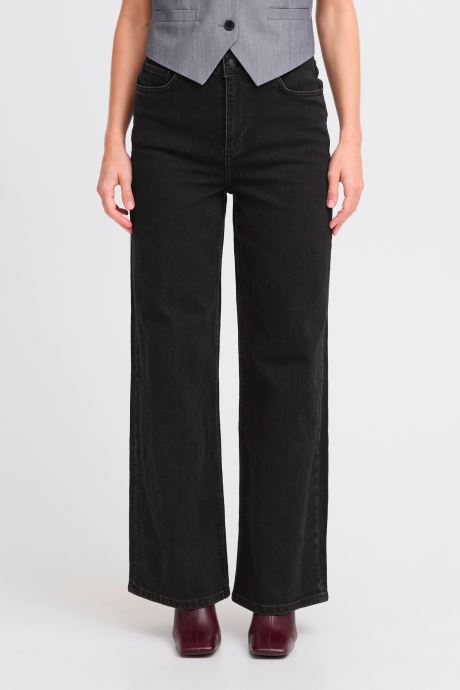 B-Young Wijde jeans / Flared Jeans BYLARA WIDE JEANS - dames zwart