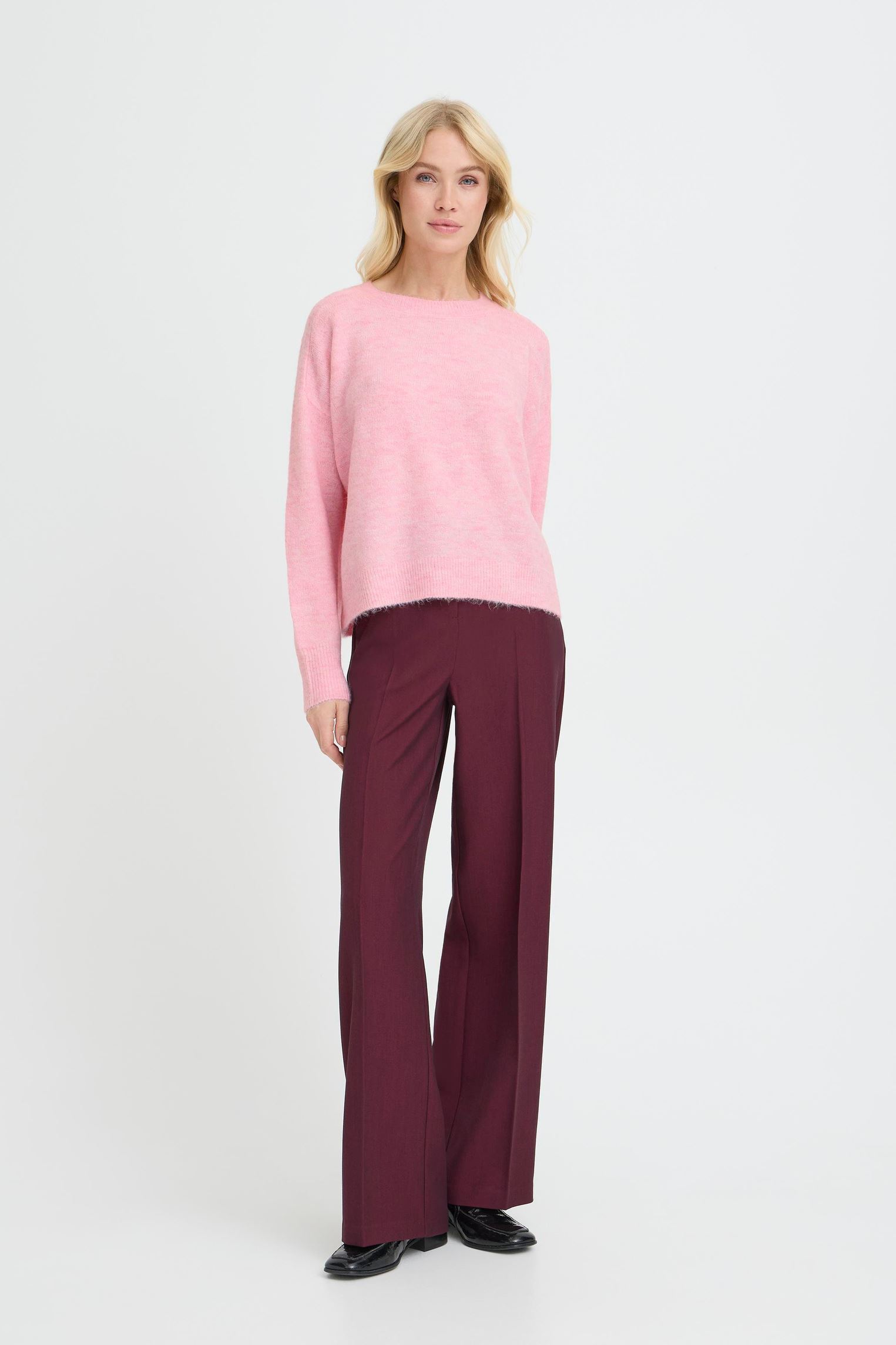 Pulls BYMONNA JUMPER femme rose B-Young Pulls BYMONNA JUMPER femme rose ORCHID PINK MELANGE
