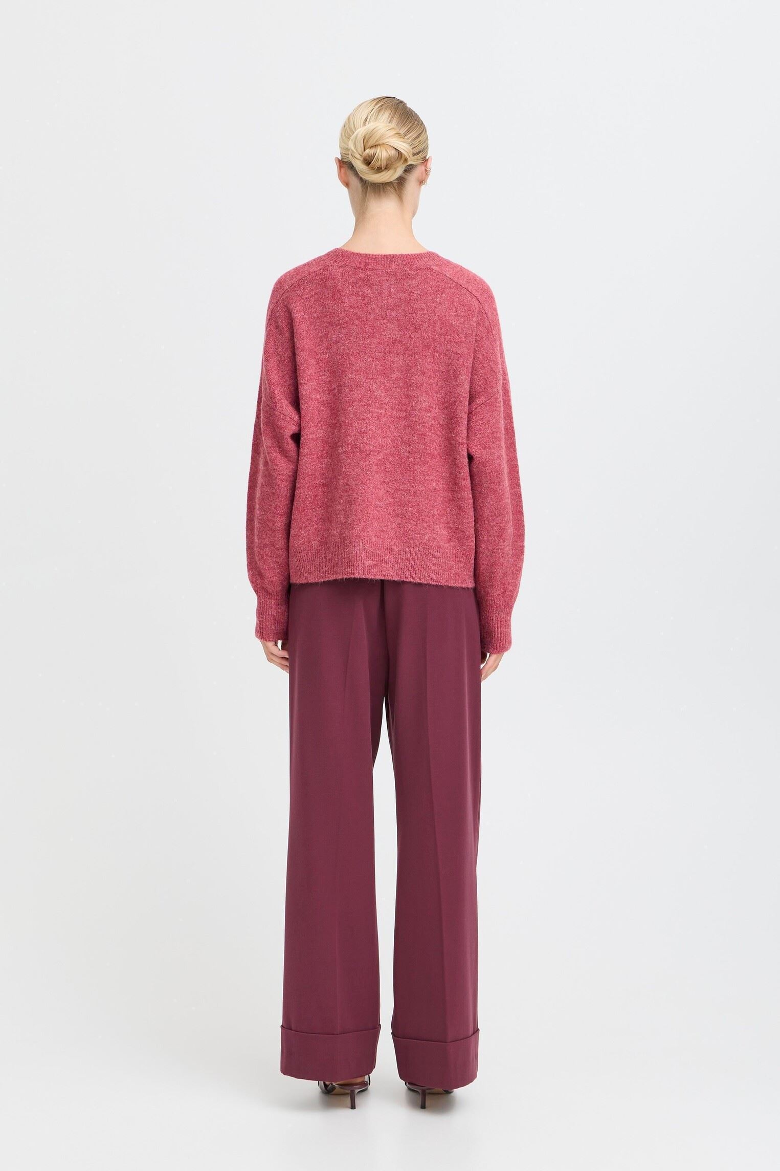 Pulls BYMONNA JUMPER femme rose B-Young Pulls BYMONNA JUMPER femme rose Roan Rouge Melange