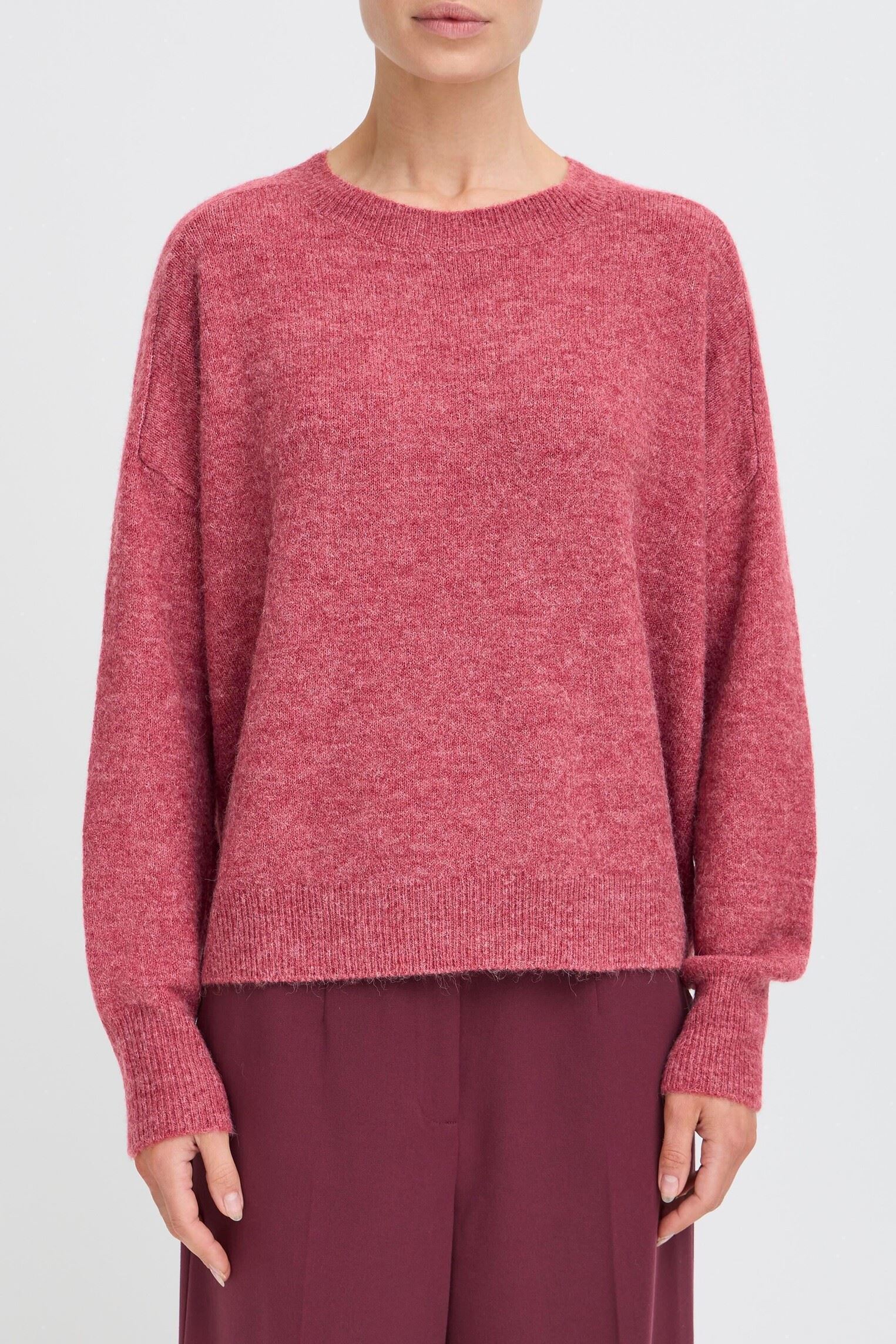 Pulls BYMONNA JUMPER femme rose B-Young Pulls BYMONNA JUMPER femme rose Roan Rouge Melange