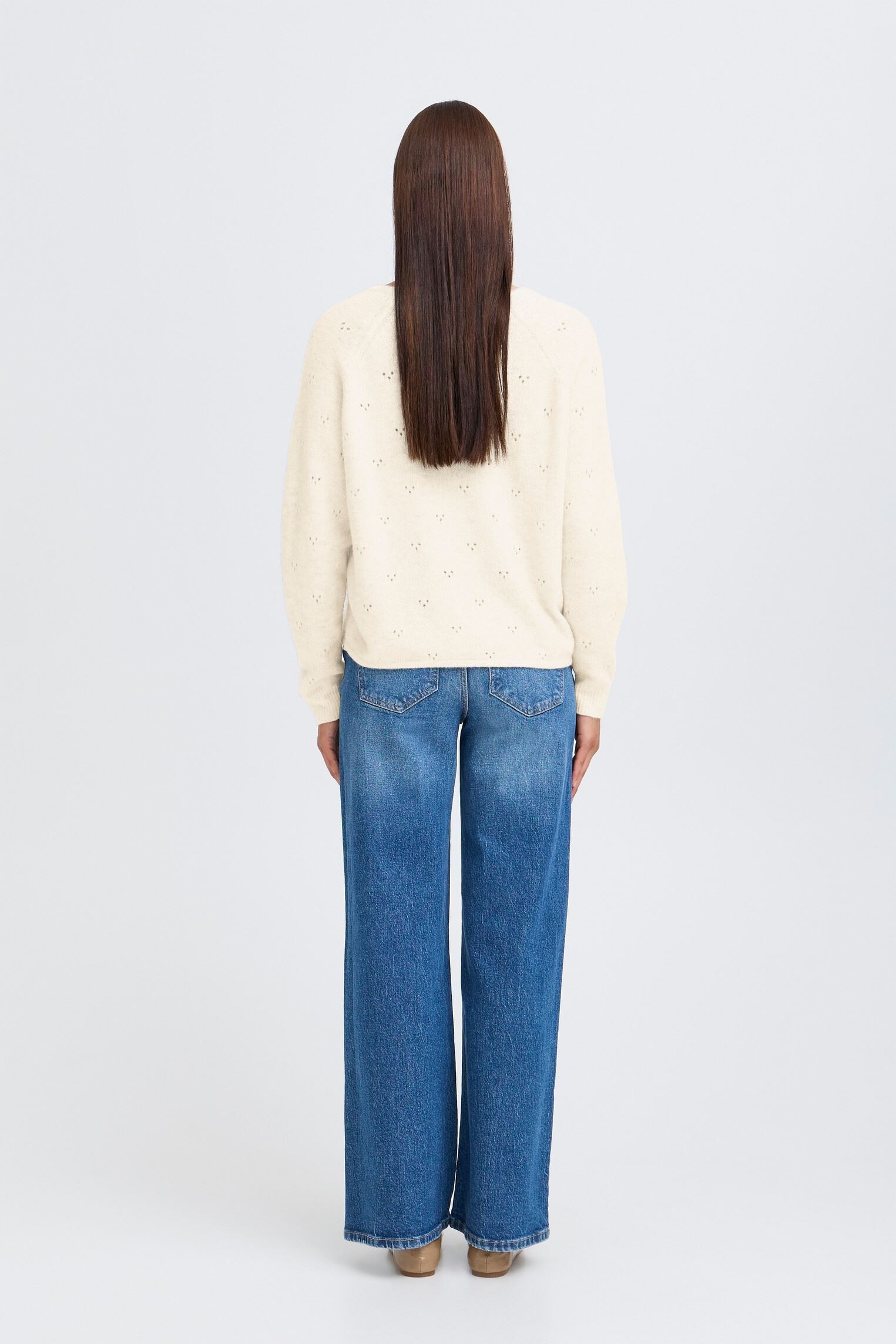 Pulls BYMONNA VNECK JUMPER - femme beige B-Young Pulls BYMONNA VNECK JUMPER - femme beige BIRCH MELANGE