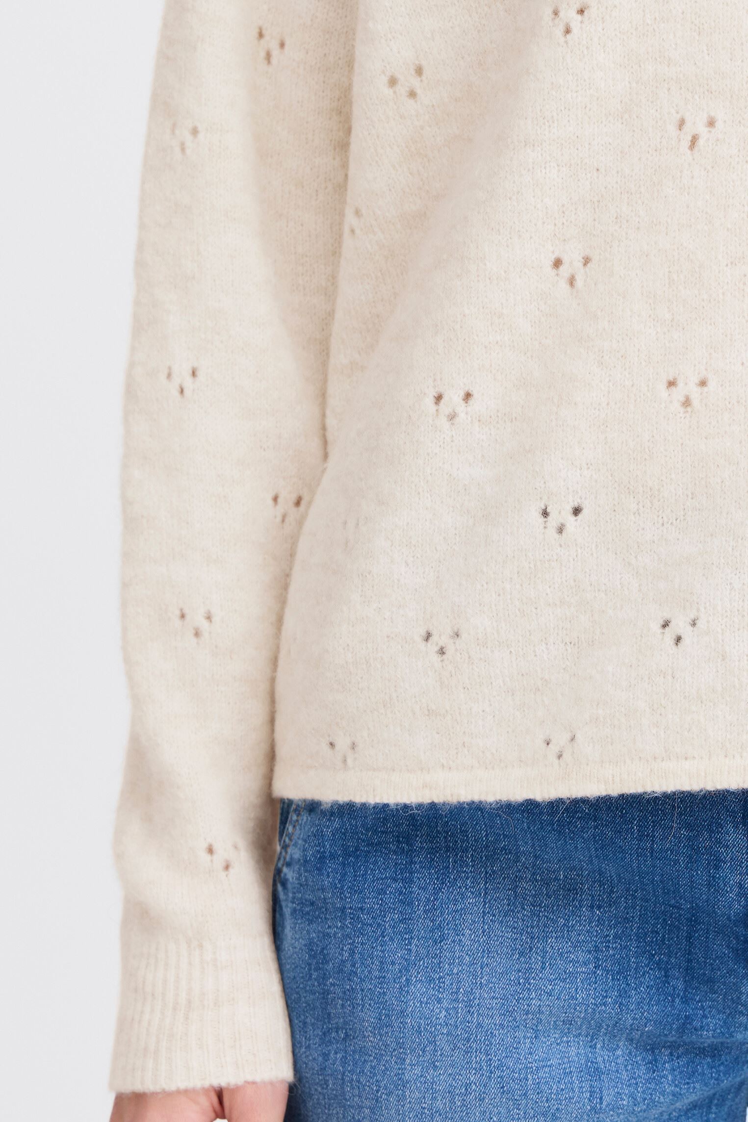 Pulls BYMONNA VNECK JUMPER - femme beige B-Young Pulls BYMONNA VNECK JUMPER - femme beige BIRCH MELANGE