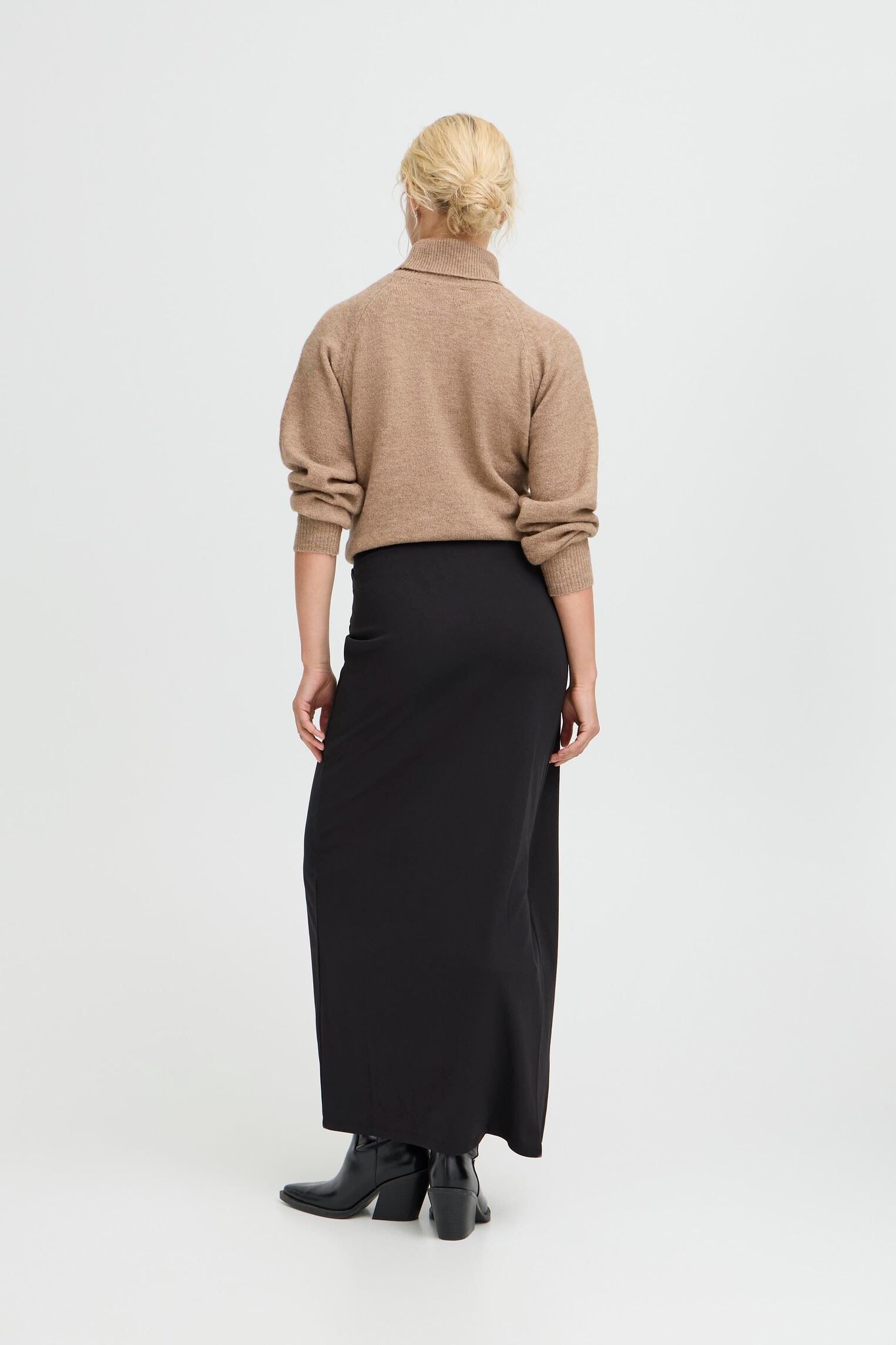 Midi-Röcke BYRAINE SKIRT - damen schwarz B-Young Midi-Röcke BYRAINE SKIRT - damen schwarz Black