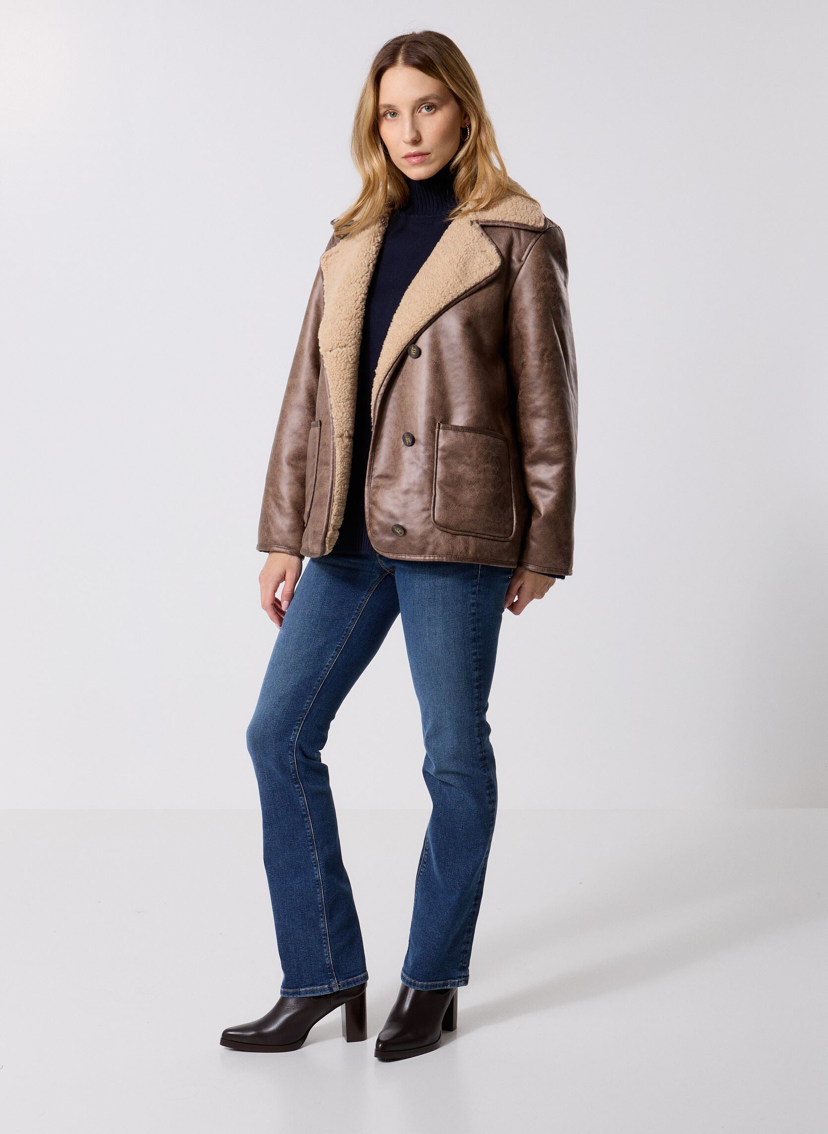 Mäntel BYASANNE JACKET 3 damen braun B-Young Mäntel BYASANNE JACKET 3 damen braun Walnut