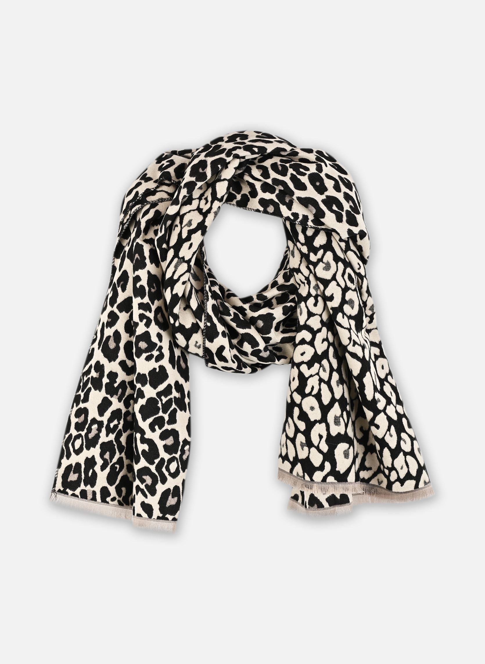 Echarpes BYVILEOPARD SCARF - femme noir B-Young Echarpes BYVILEOPARD SCARF - femme noir Black Mix