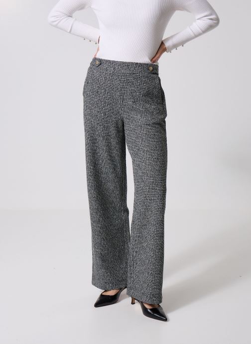 B-Young Wijde broeken BYROWAN BUTTON PANTS dames grijs