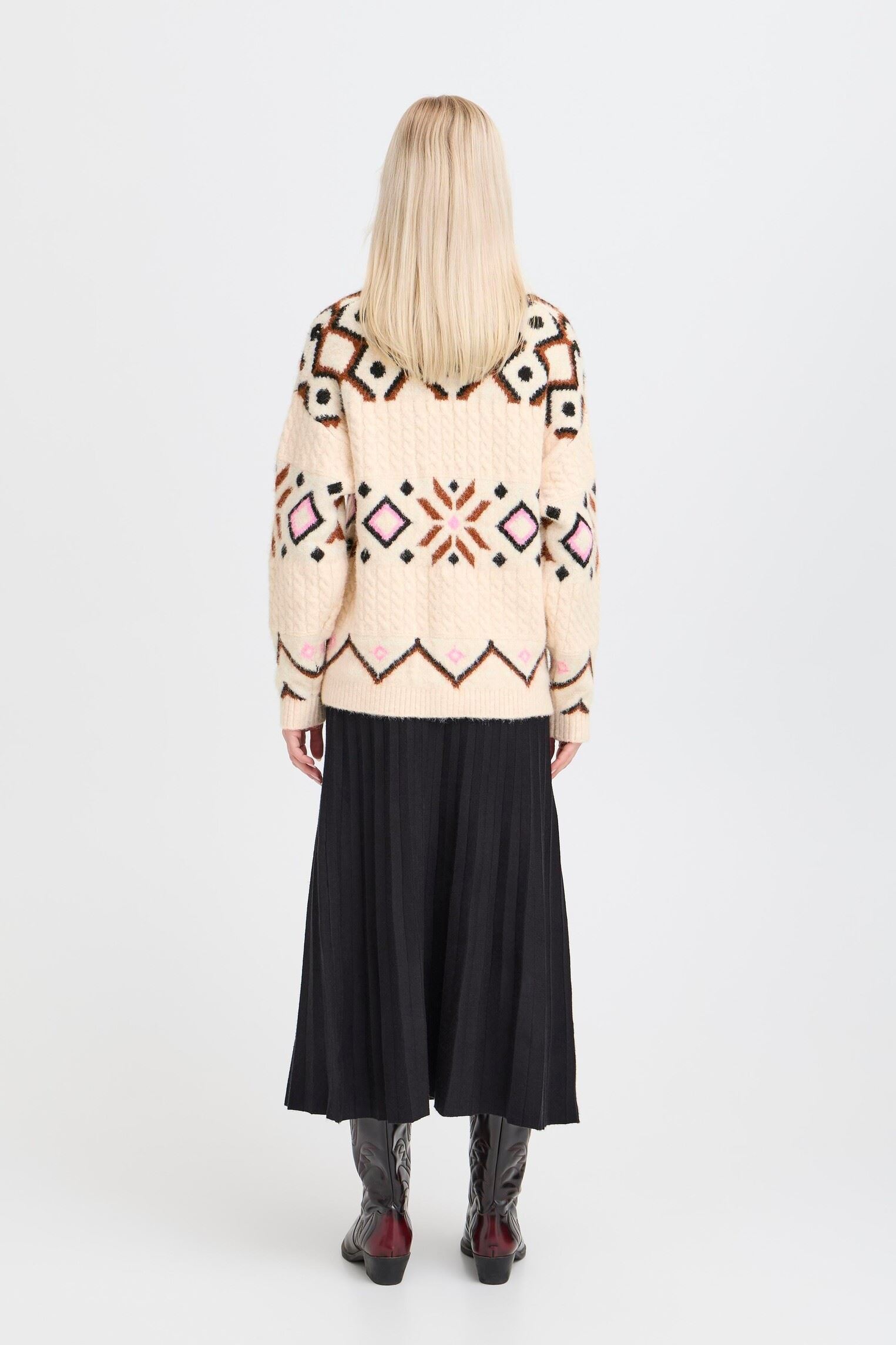Vesten BYMELPA CARDIGAN dames beige B-Young Vesten BYMELPA CARDIGAN dames beige BIRCH MELANGE