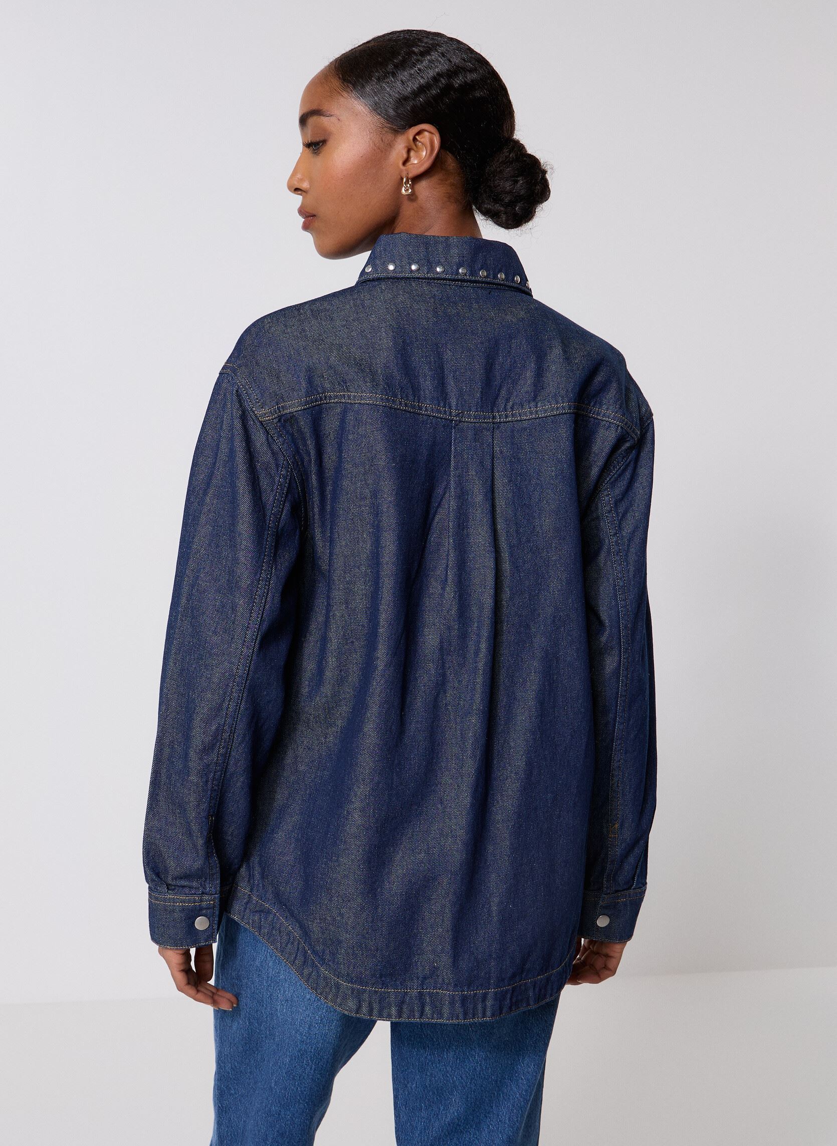 Langarm-Hemden BYKAYJA SHIRT damen blau B-Young Langarm-Hemden BYKAYJA SHIRT damen blau Dark Blue Denim