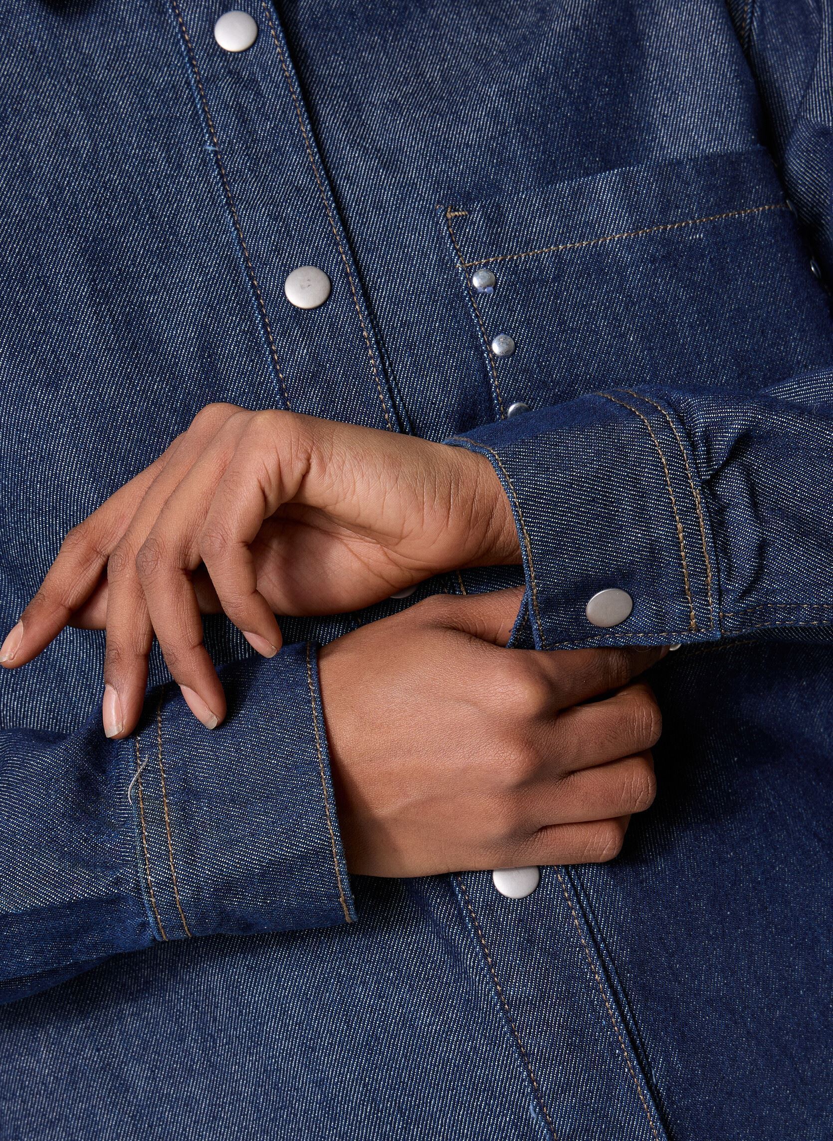 Langarm-Hemden BYKAYJA SHIRT damen blau B-Young Langarm-Hemden BYKAYJA SHIRT damen blau Dark Blue Denim