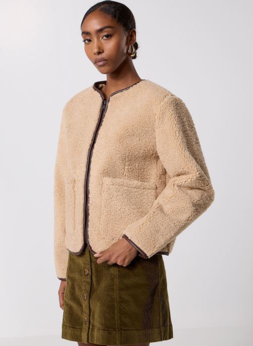 B-Young Manteaux BYASANNE SH JACKET femme beige