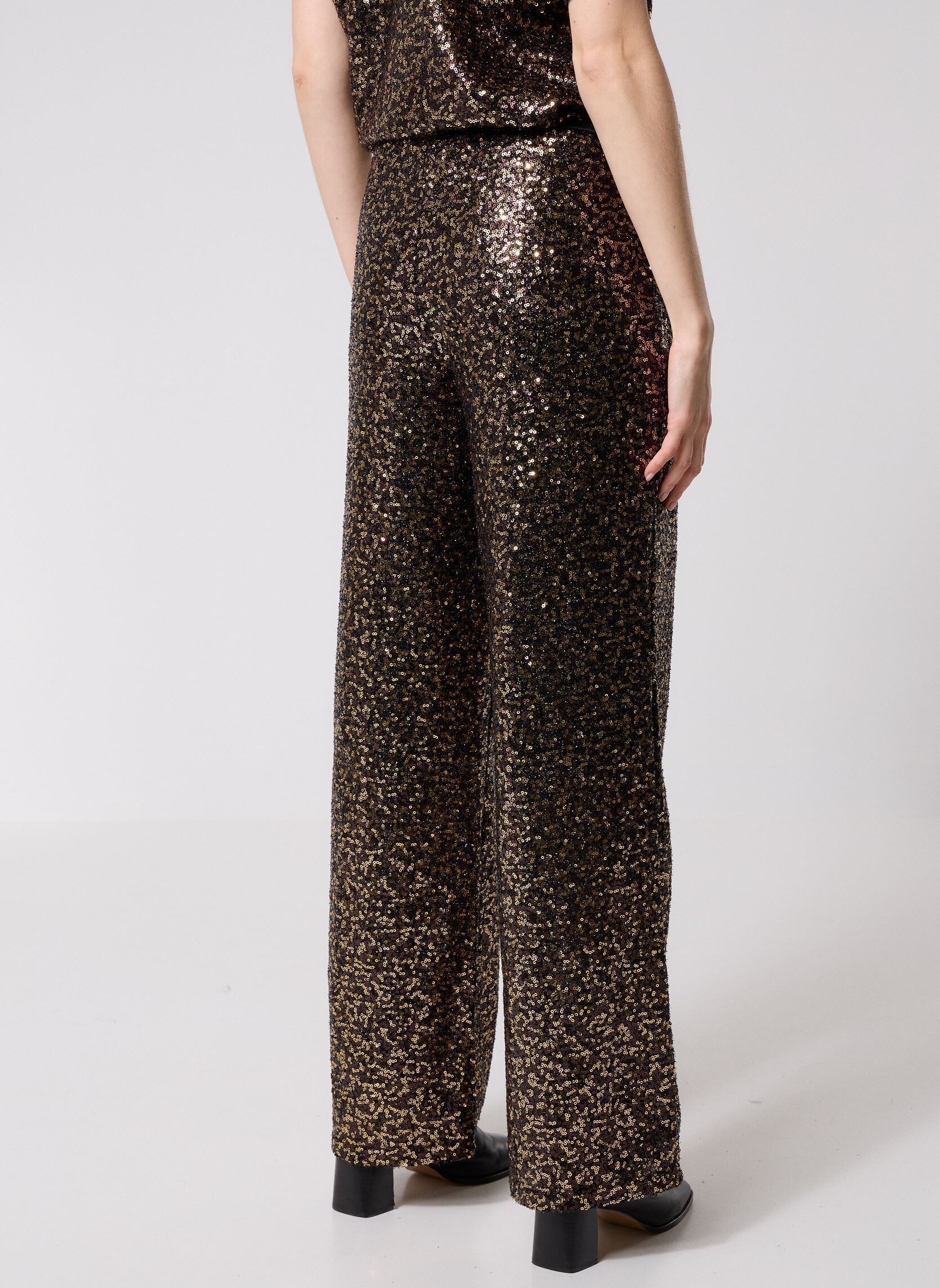 Wijde broeken BYPAMMA PANTS dames zwart B-Young Wijde broeken BYPAMMA PANTS dames zwart Meteorite