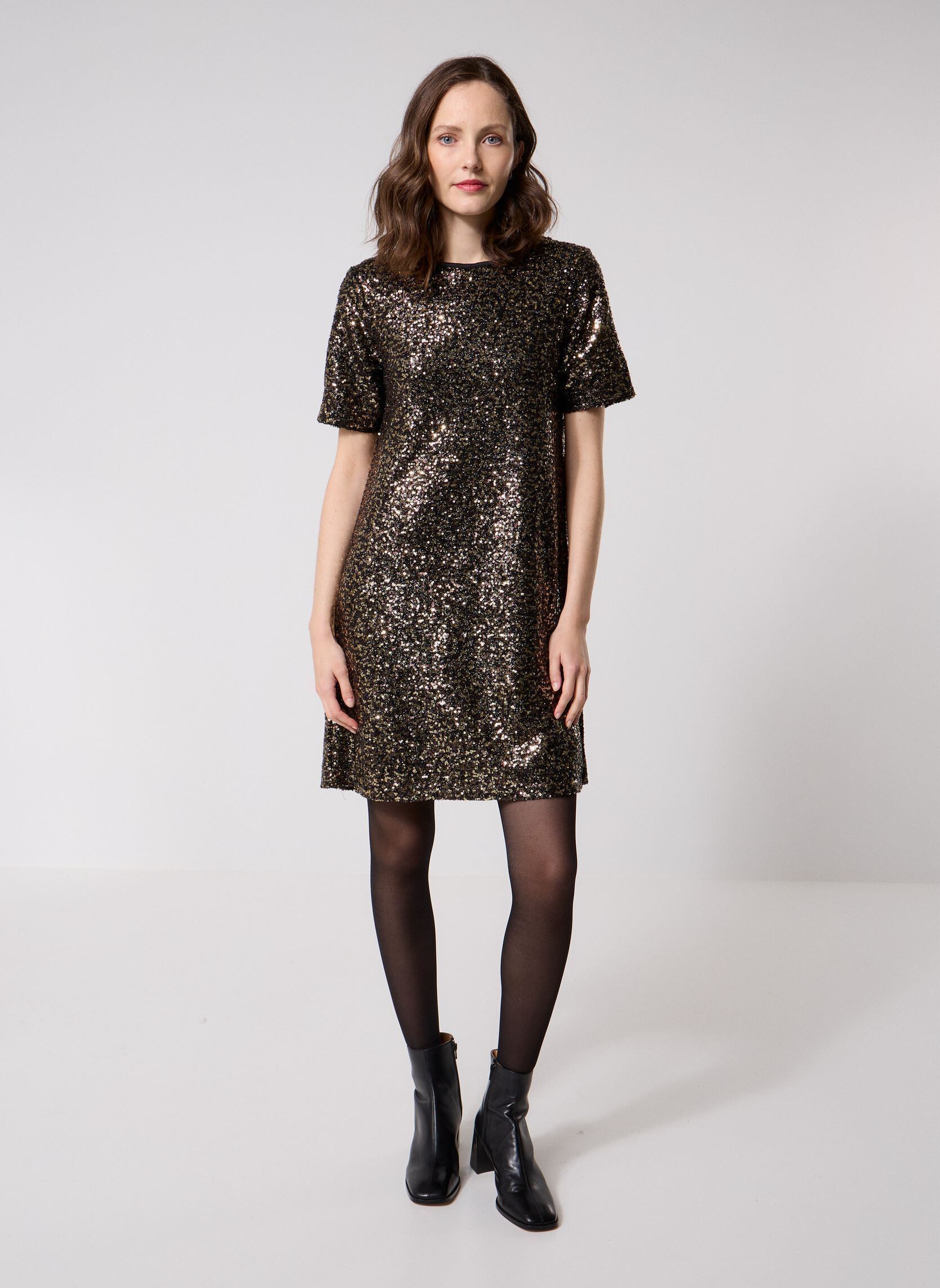 Kleider BYPAMMA DRESS damen schwarz B-Young Kleider BYPAMMA DRESS damen schwarz Meteorite