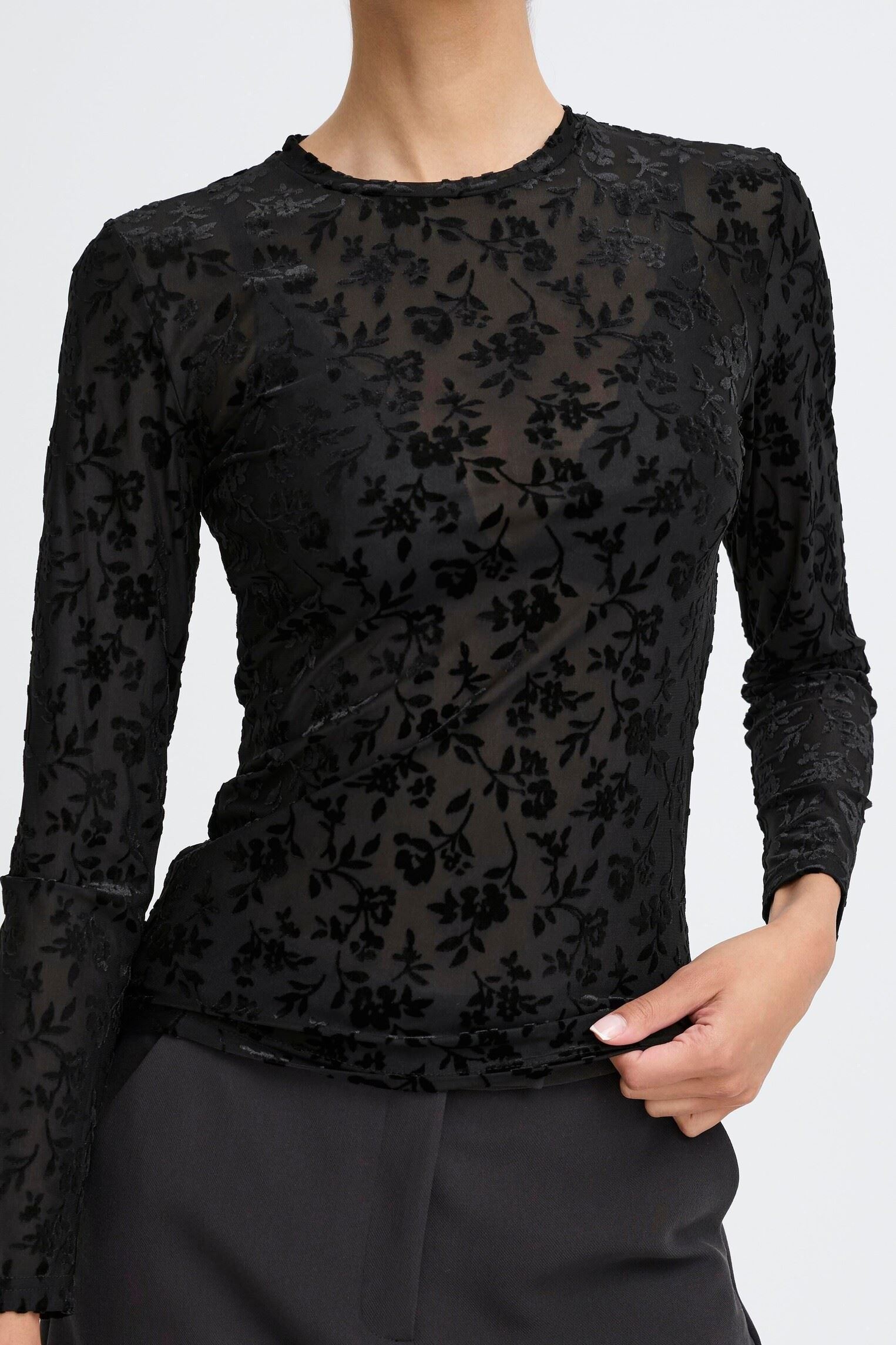 Kurzarm-T-Shirts BYSHIRLEY TOP 4 damen schwarz B-Young Kurzarm-T-Shirts BYSHIRLEY TOP 4 damen schwarz True black