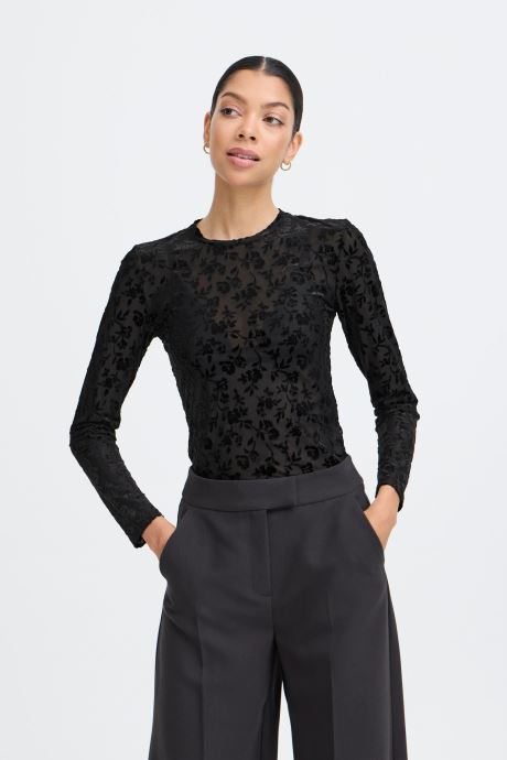 B-Young Tee-shirts manches courtes BYSHIRLEY TOP 4 femme noir