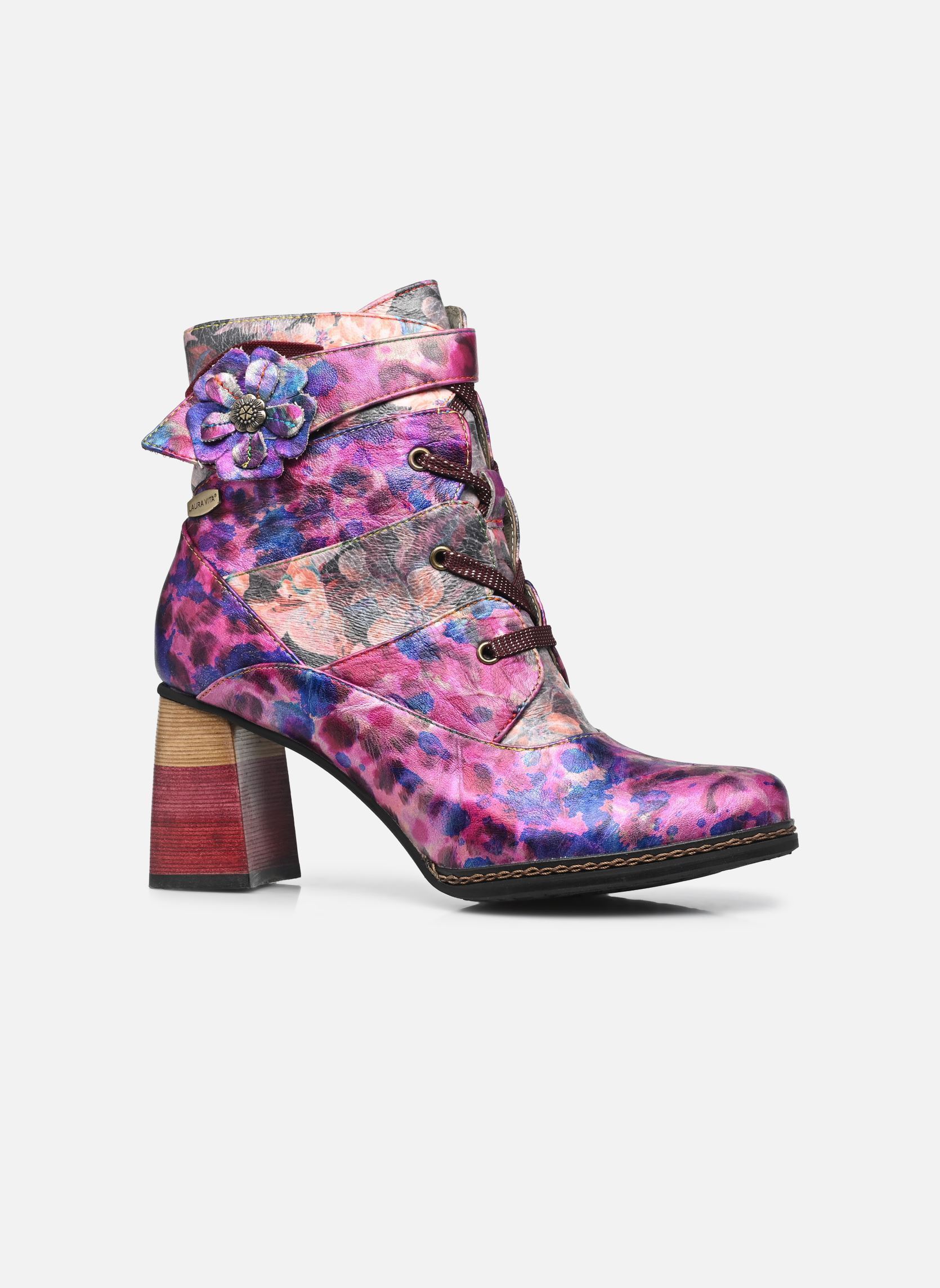 Bottines à lacets IDCANO 04 femme violet Laura Vita Bottines à lacets IDCANO 04 femme violet VIOLET