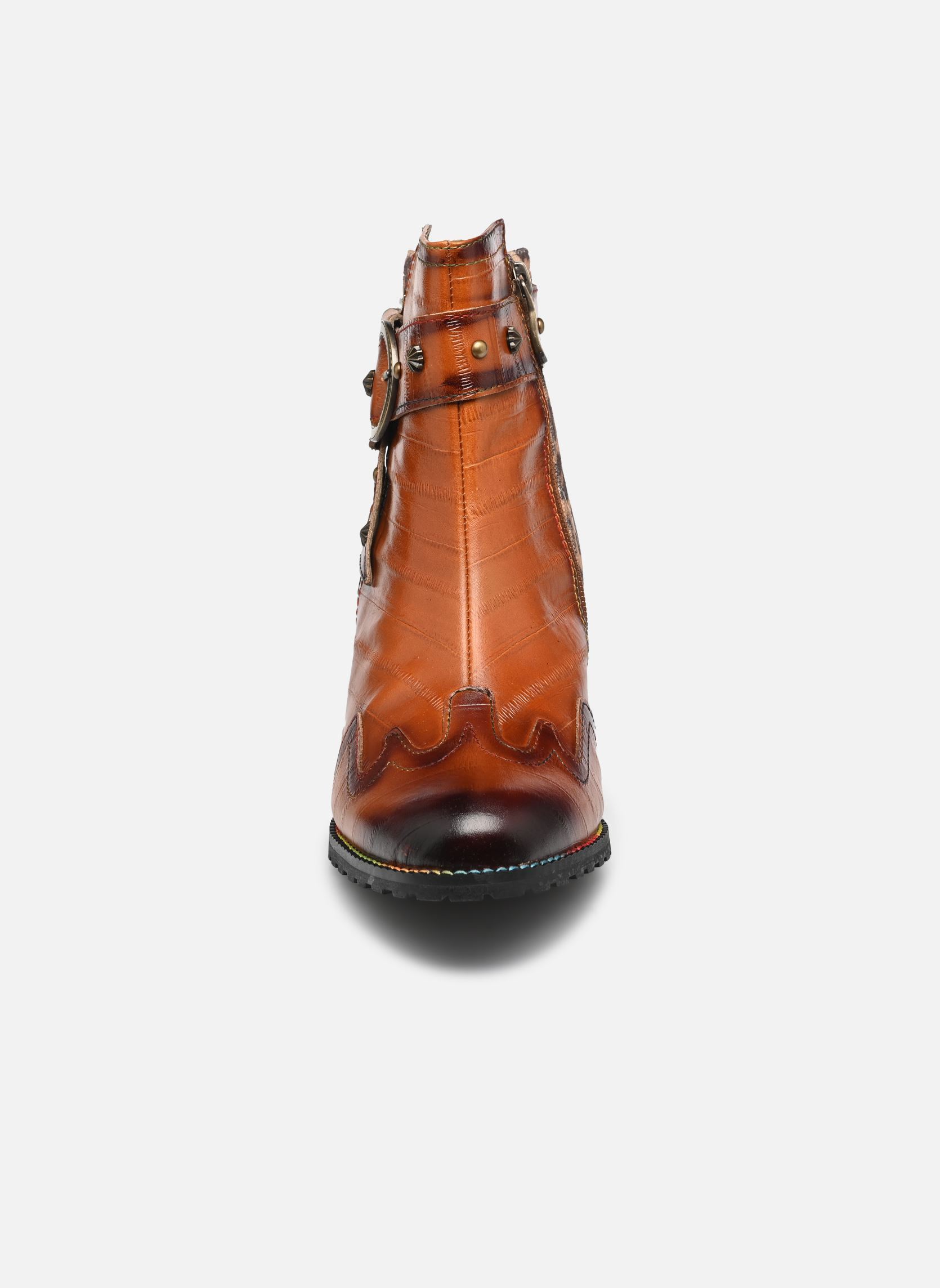 Bottines Neuves Laura Clément Marron Cuir Taille 39 - Convient Plutôt Pointure 38/38.5