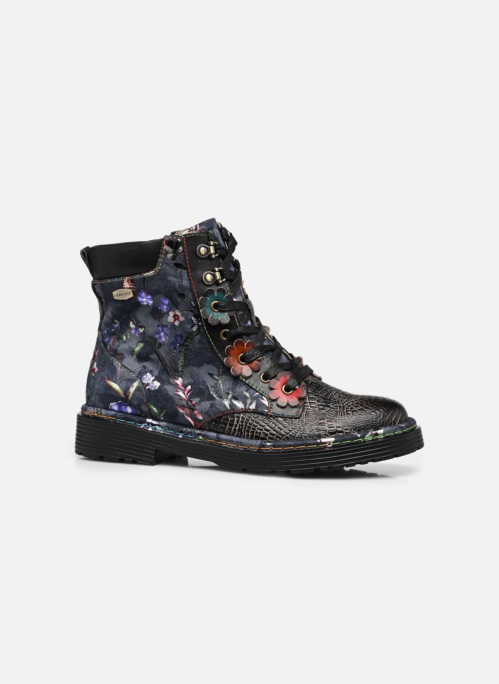 Geschnürte Stiefeletten INCASO 39 damen schwarz Laura Vita Geschnürte Stiefeletten INCASO 39 damen schwarz NOIR
