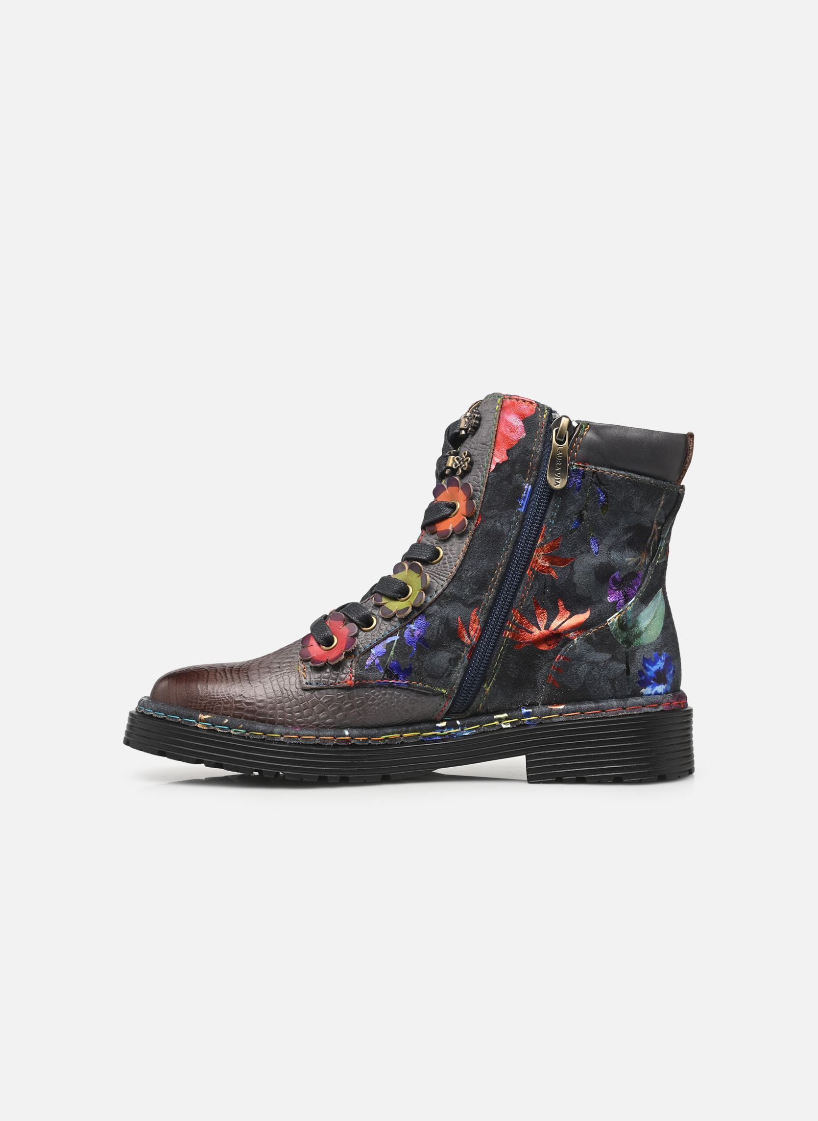 Geschnürte Stiefeletten INCASO 39 damen grau Laura Vita Geschnürte Stiefeletten INCASO 39 damen grau MULTICOLORE