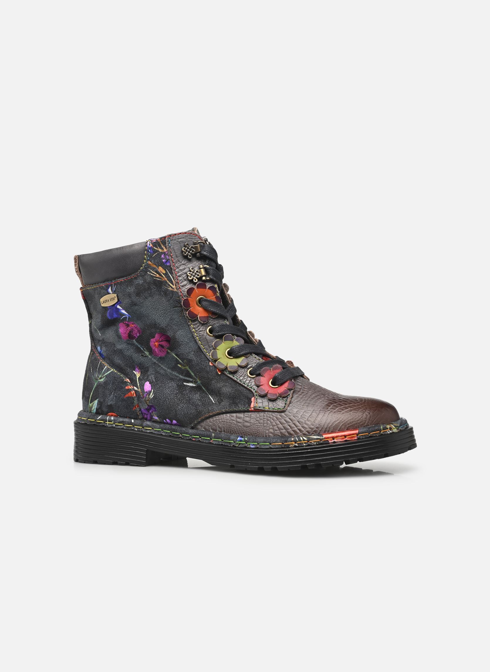 Geschnürte Stiefeletten INCASO 39 damen grau Laura Vita Geschnürte Stiefeletten INCASO 39 damen grau MULTICOLORE