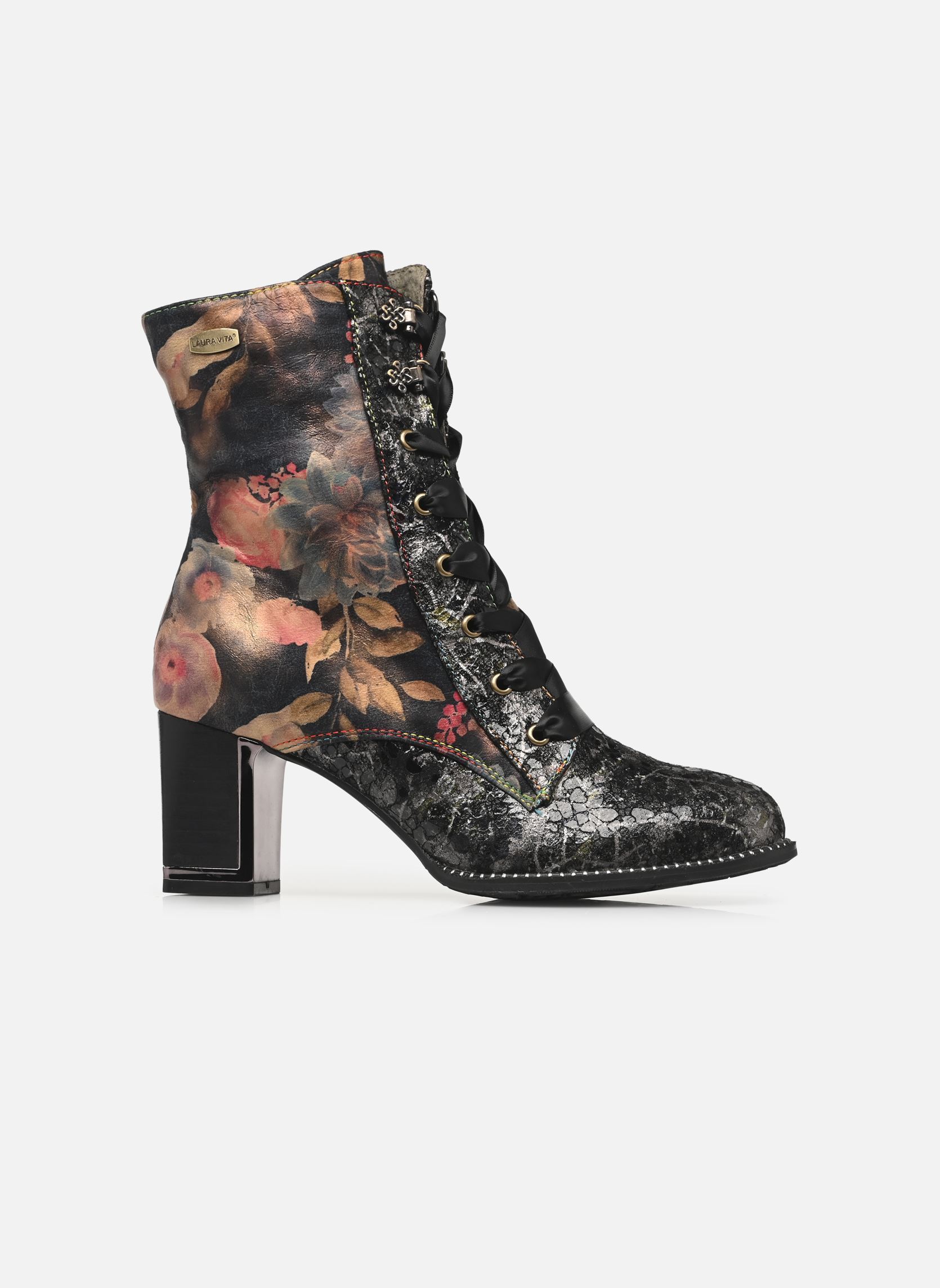 Geschnürte Stiefeletten KACIO 07 damen grau Laura Vita Geschnürte Stiefeletten KACIO 07 damen grau ACIER