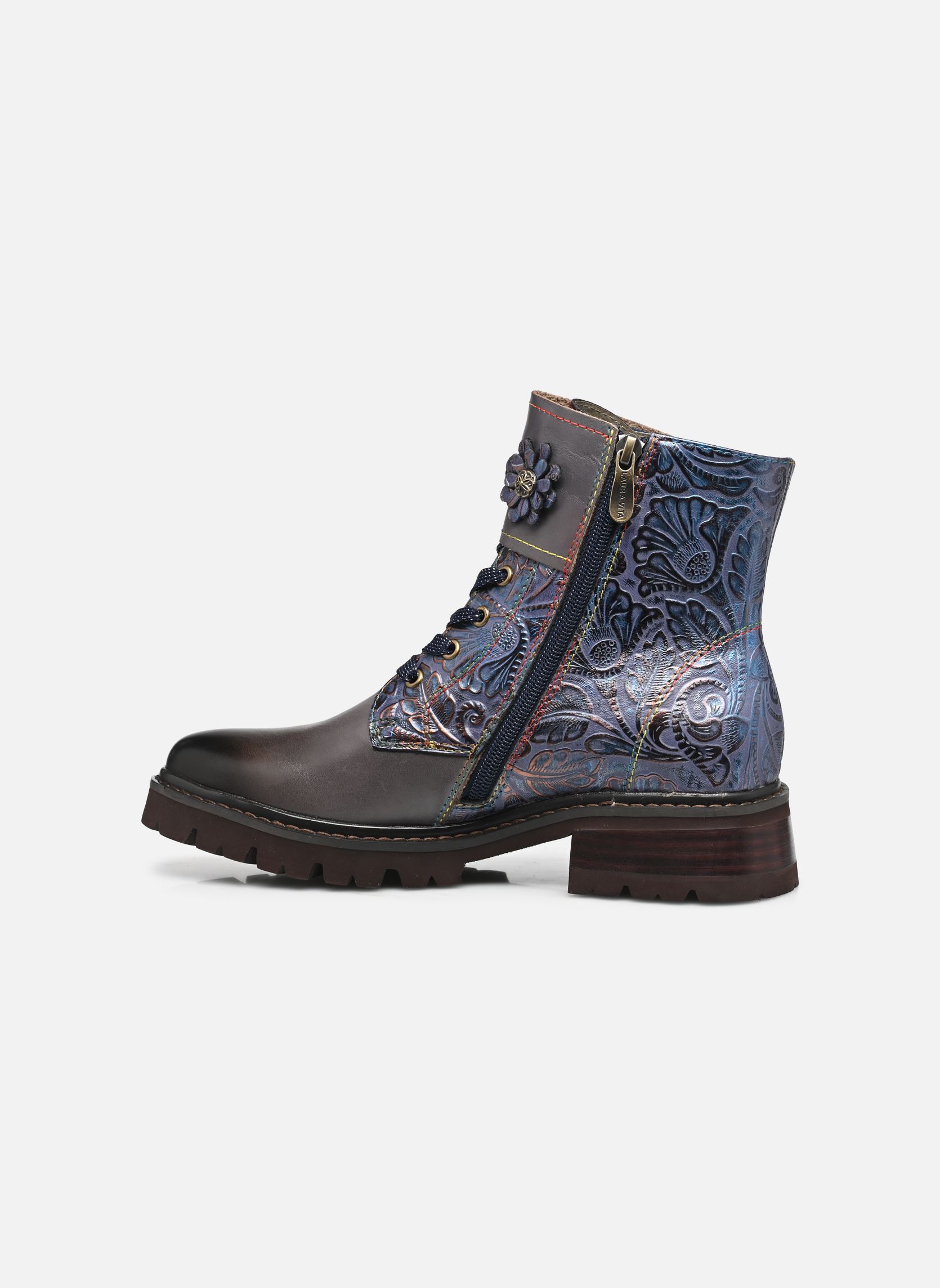 Bottines à lacets KOULEO 04 femme bleu Laura Vita Bottines à lacets KOULEO 04 femme bleu JEANS