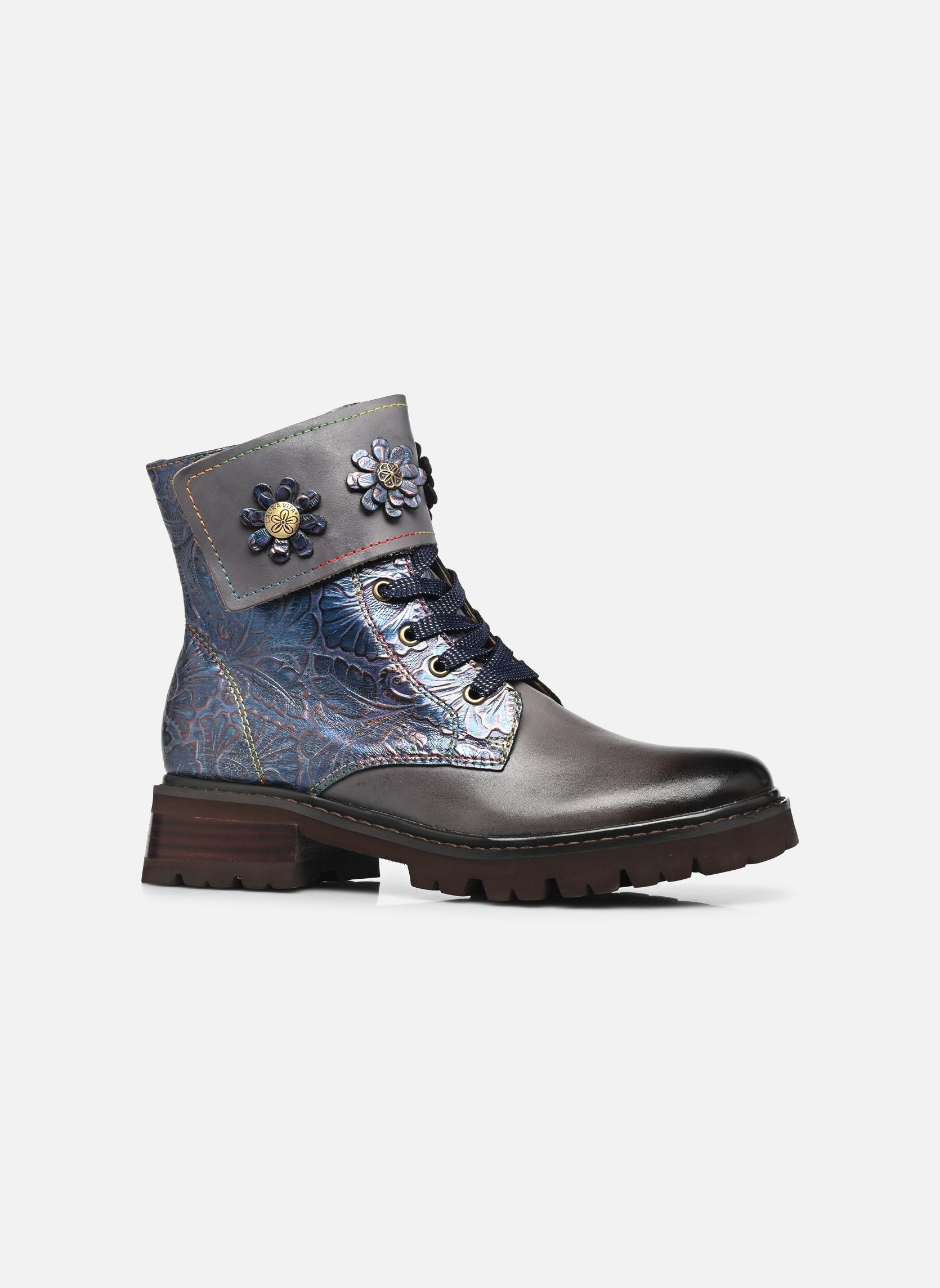 Bottines à lacets KOULEO 04 femme bleu Laura Vita Bottines à lacets KOULEO 04 femme bleu JEANS