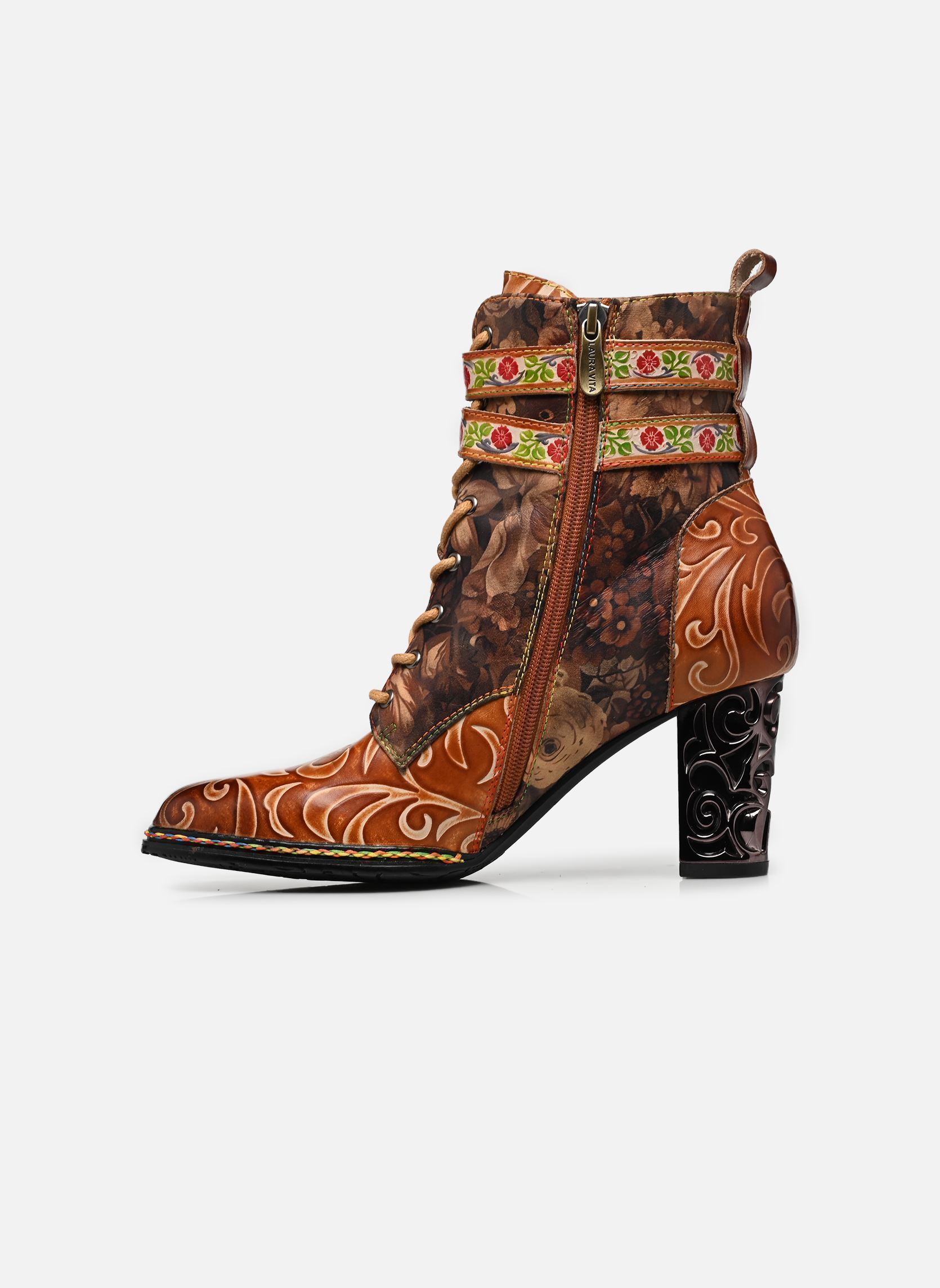Bottines à lacets LEDAO 36 femme marron Laura Vita Bottines à lacets LEDAO 36 femme marron BRUN
