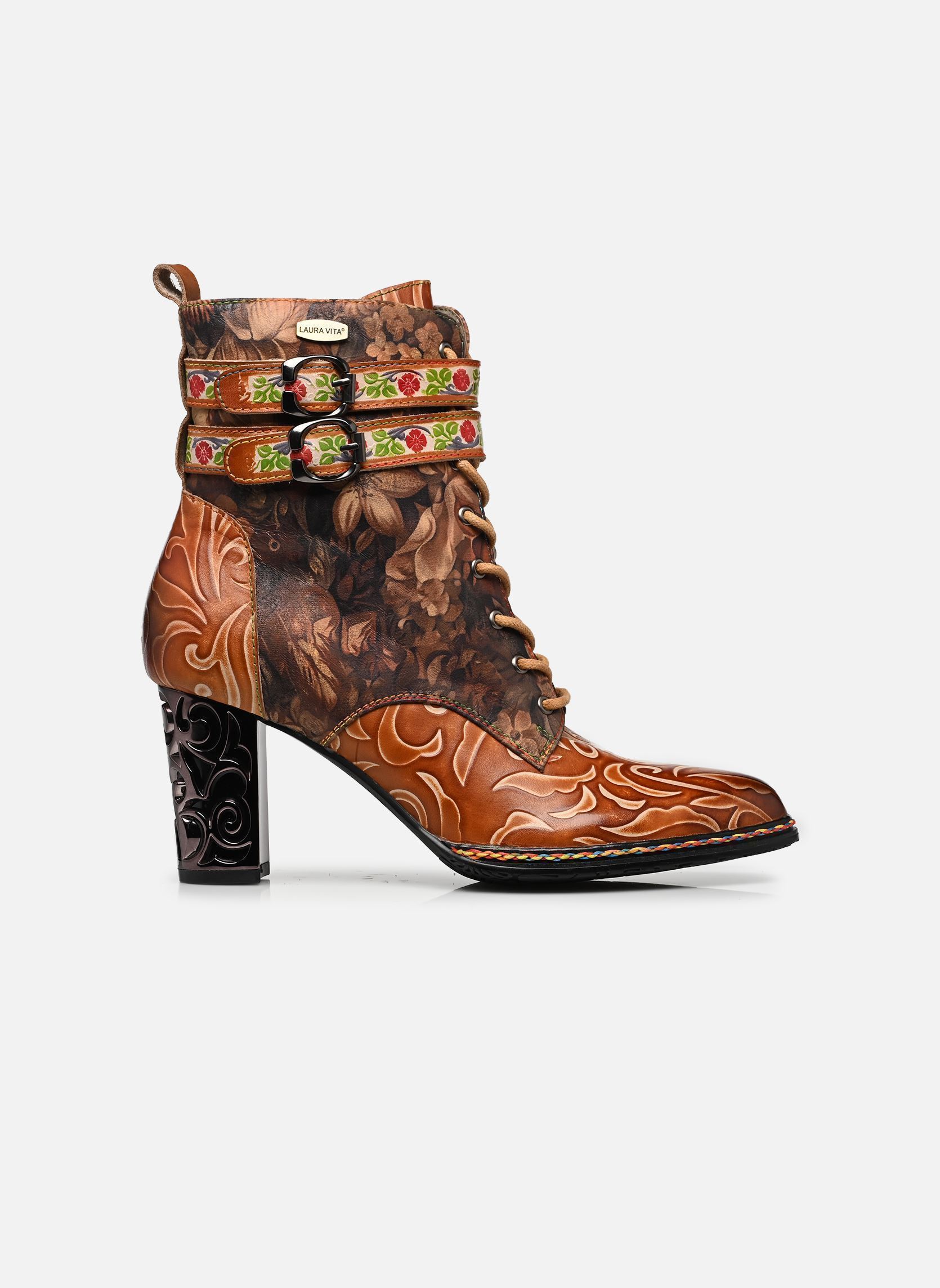 Bottines à lacets LEDAO 36 femme marron Laura Vita Bottines à lacets LEDAO 36 femme marron BRUN