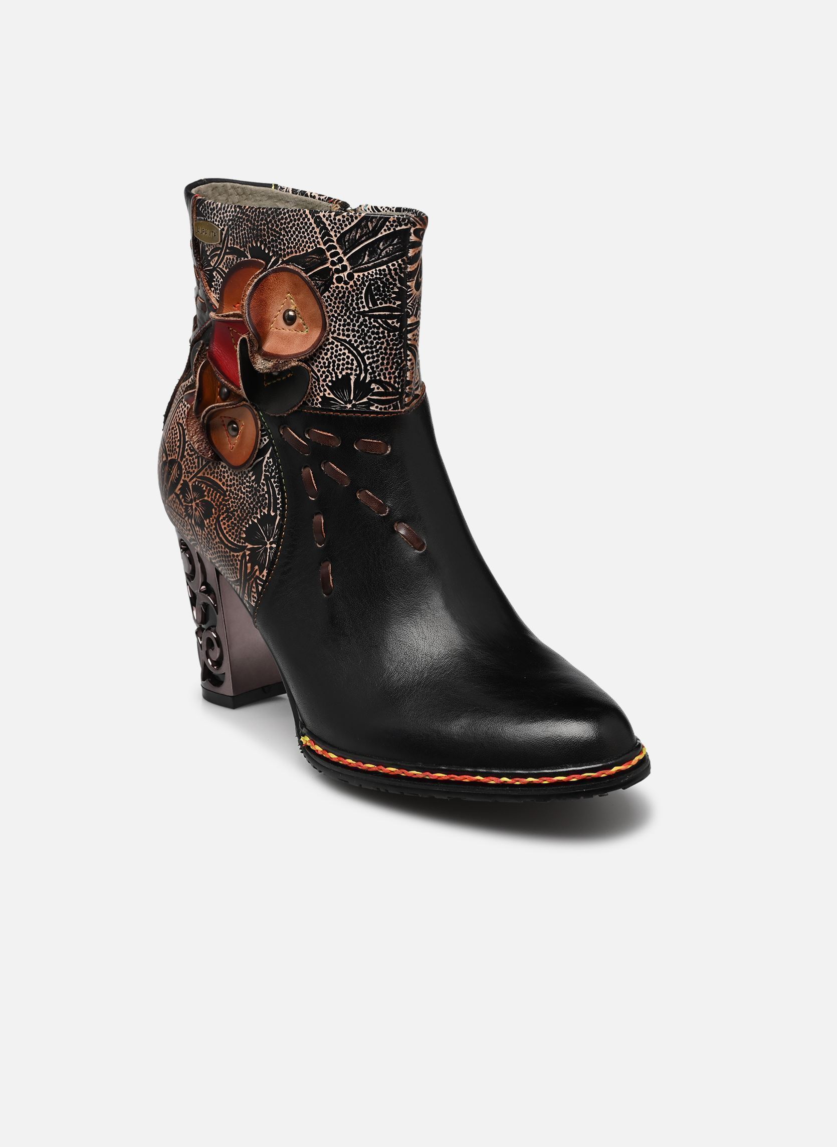 Niedrige Ankle Boots LEDAO 43 damen schwarz Laura Vita Niedrige Ankle Boots LEDAO 43 damen schwarz NOIR