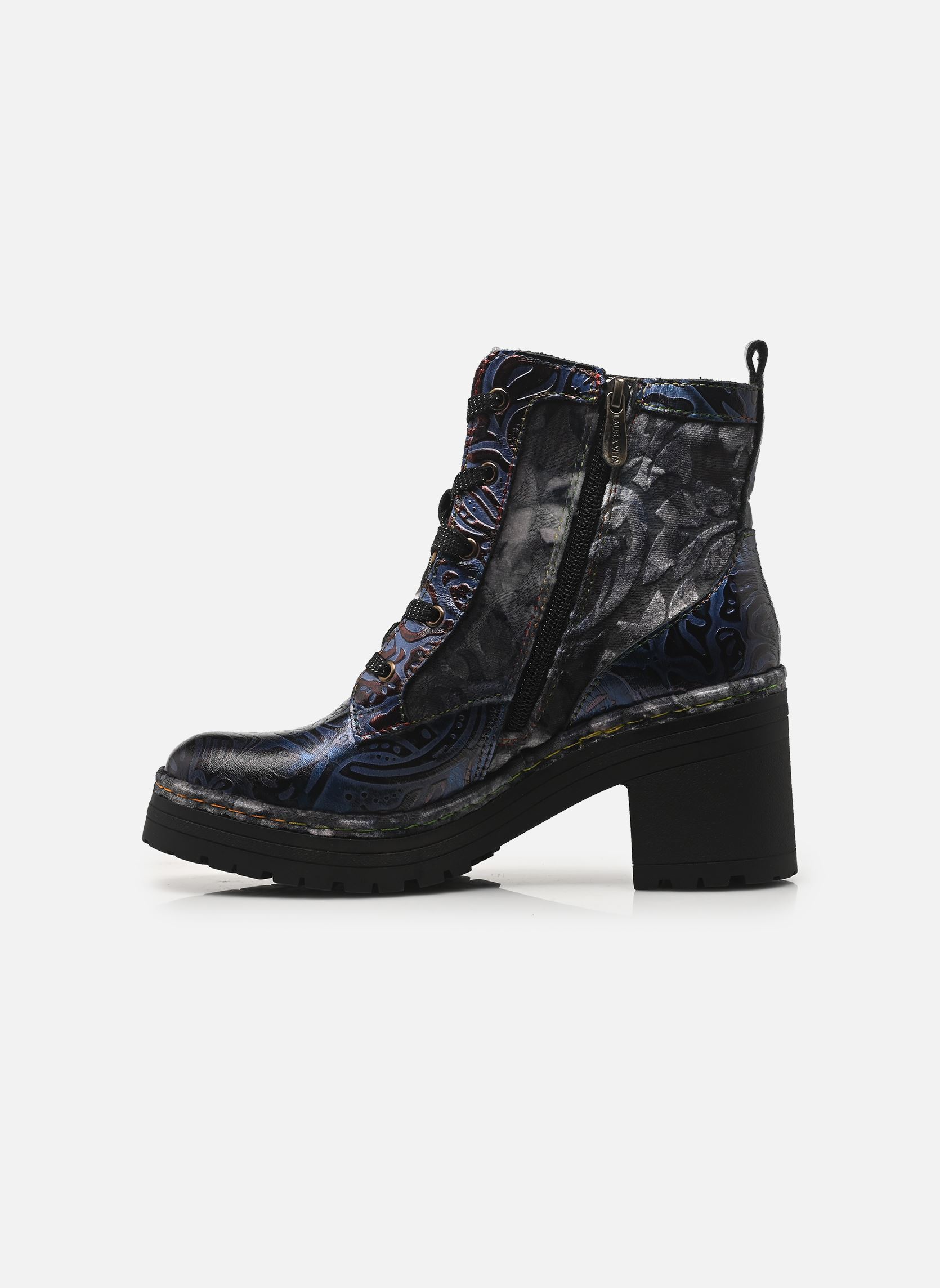 Geschnürte Stiefeletten MONAO 08 damen blau Laura Vita Geschnürte Stiefeletten MONAO 08 damen blau BLEU