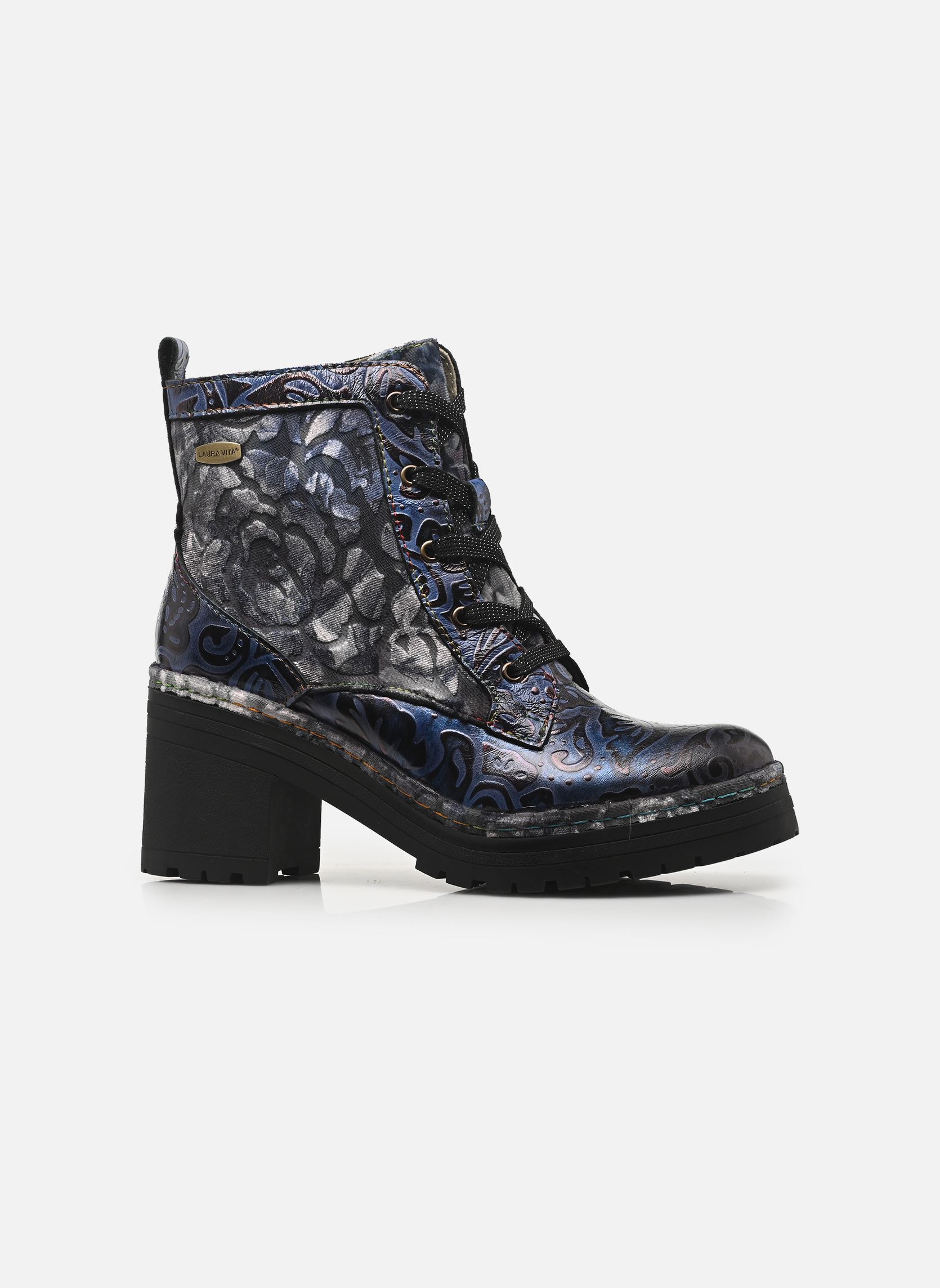 Geschnürte Stiefeletten MONAO 08 damen blau Laura Vita Geschnürte Stiefeletten MONAO 08 damen blau BLEU