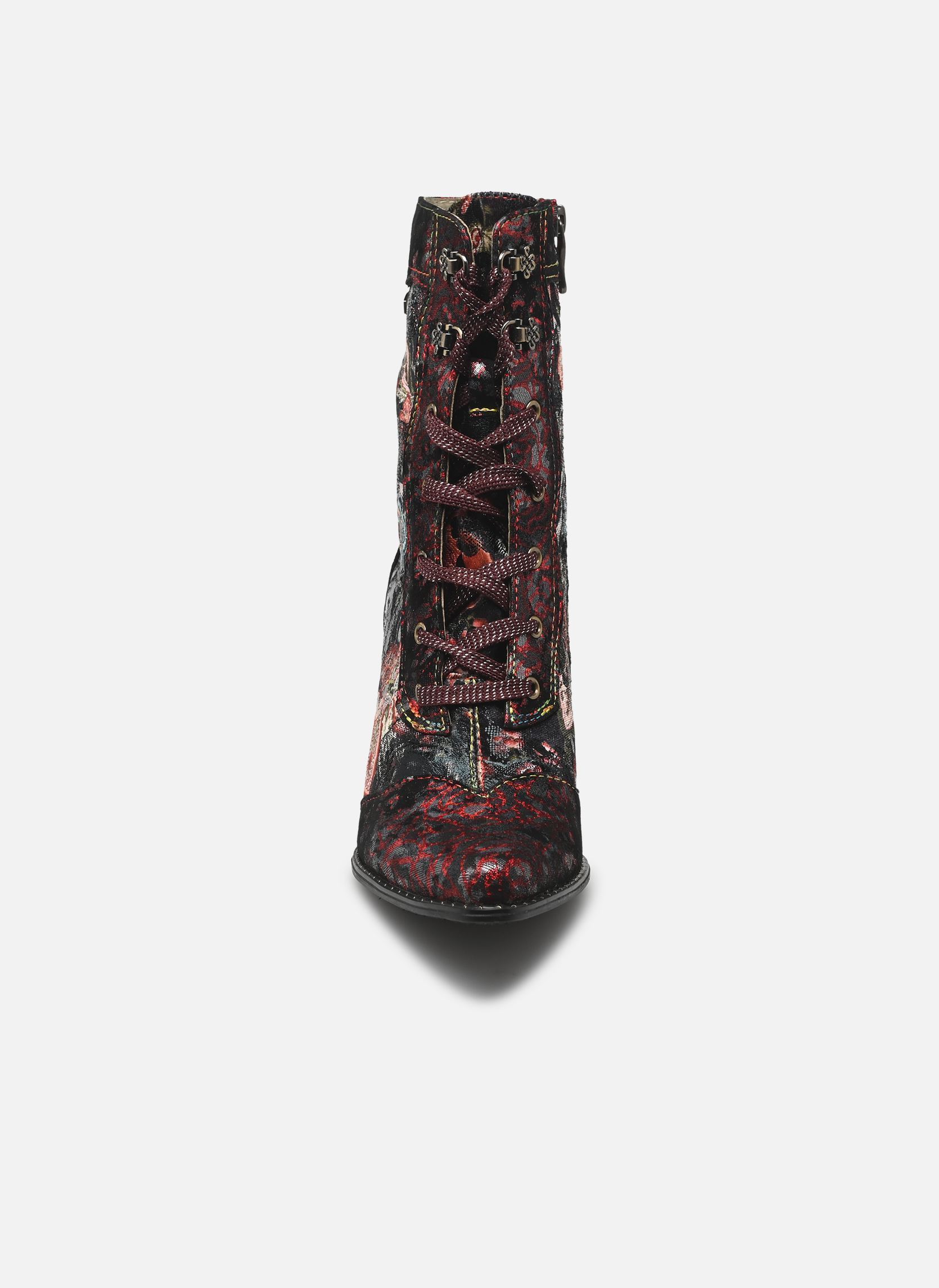 Bottines à lacets OANELO 03 femme rouge Laura Vita Bottines à lacets OANELO 03 femme rouge GRENAT